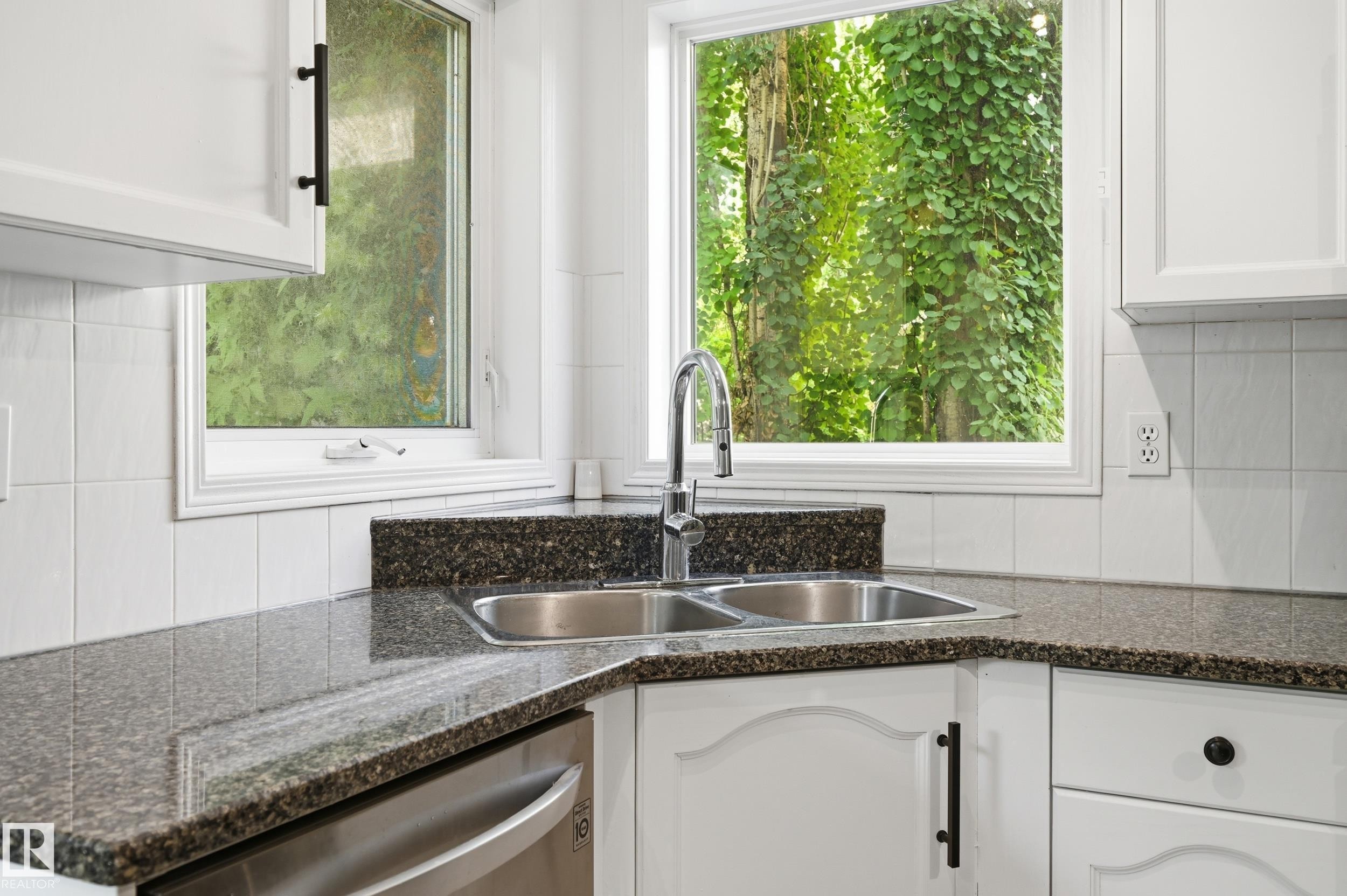 5 Emerson Place, St. Albert, AB - Indoor Photo Showing Kitchen With Double Sink