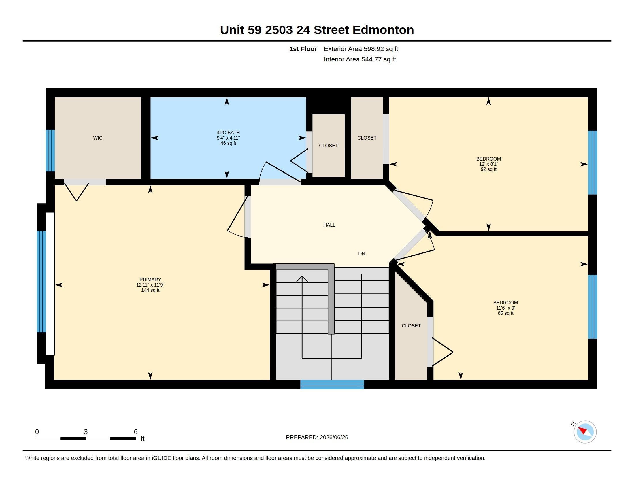Floor plan - 59 2503 24 Street, Edmonton, AB