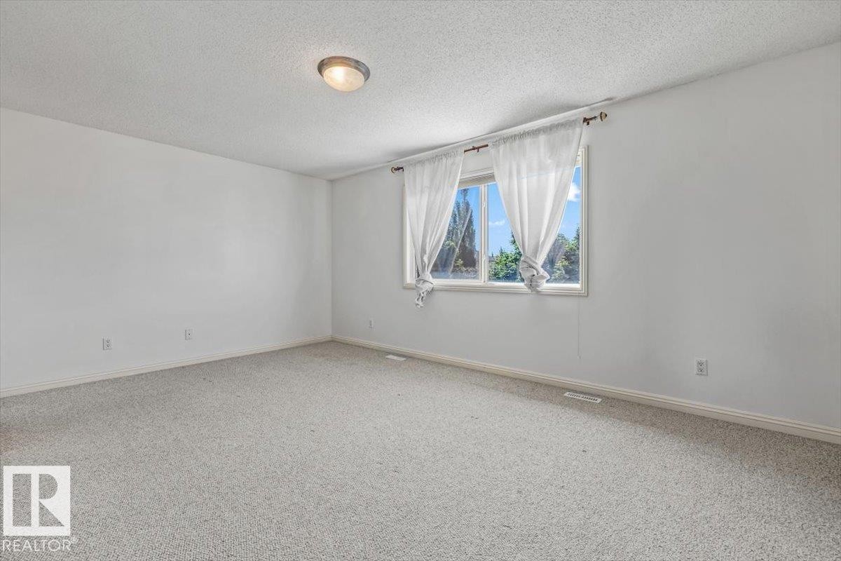 Expansive room featuring light-toned carpeting and white walls - 2407 Hagen Way, Edmonton, AB