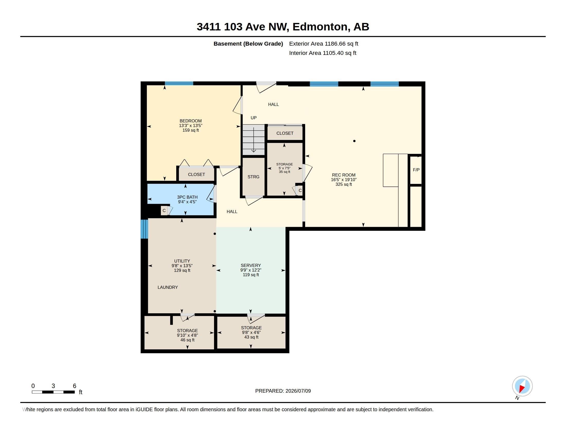 Lower Level Floor Plan - 3411 103 Avenue Nw, Edmonton, AB