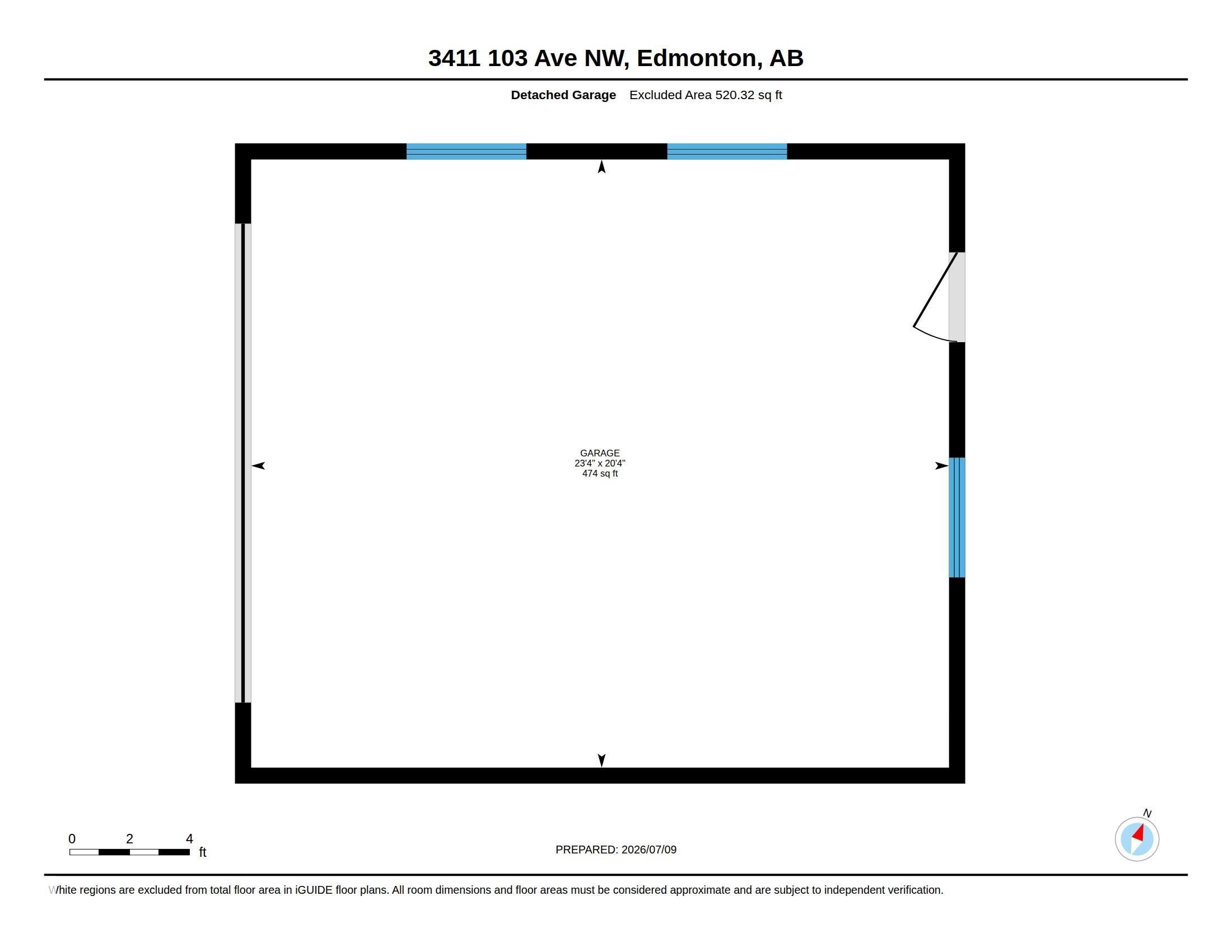 Garage - 3411 103 Avenue Nw, Edmonton, AB