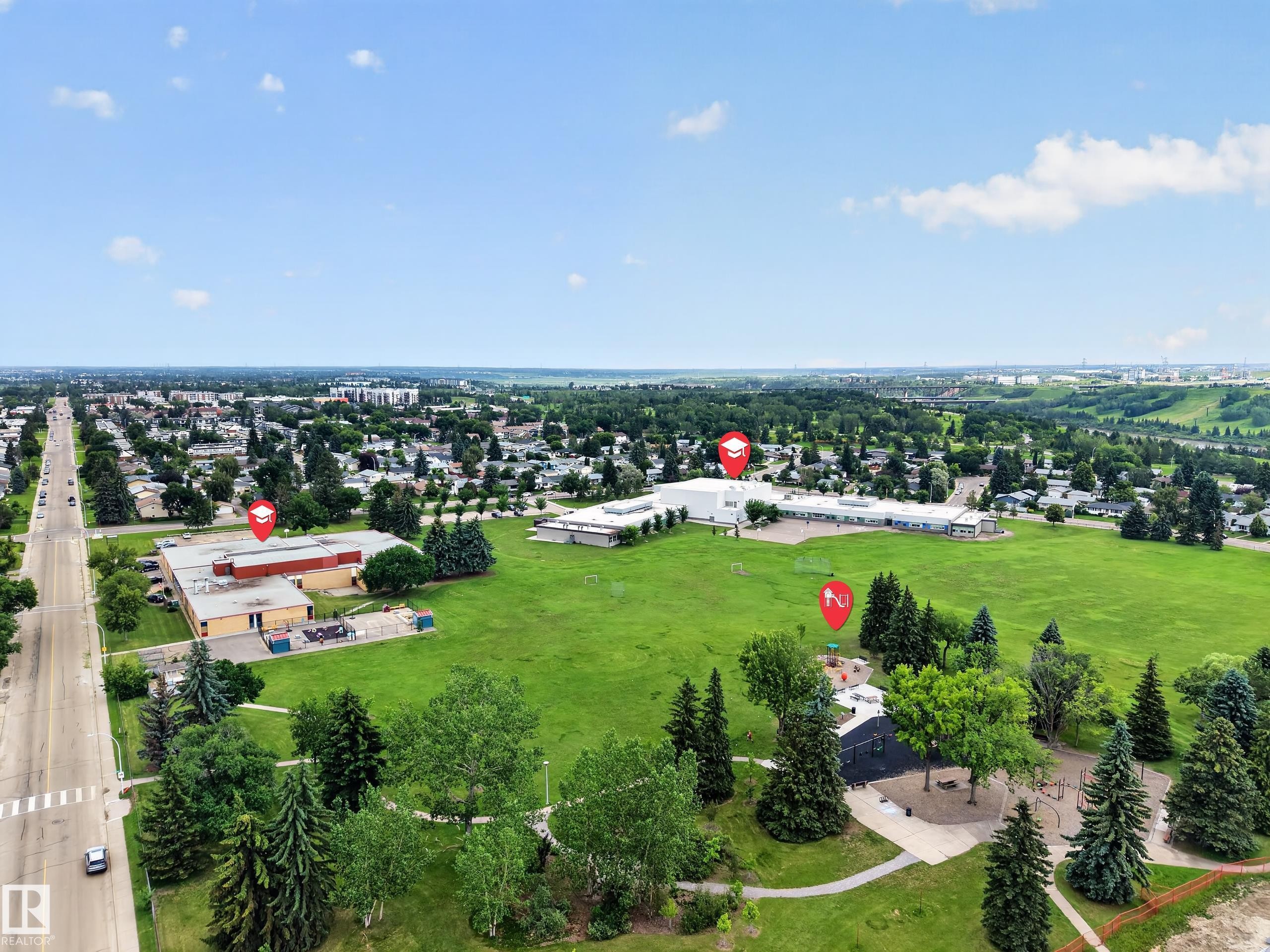 Aerial view - 3411 103 Avenue Nw, Edmonton, AB