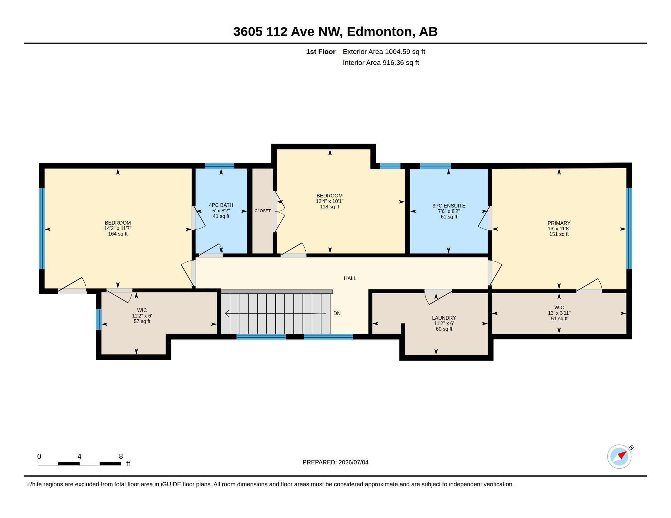 Floor plan - 3605 112 Ave, Edmonton, AB