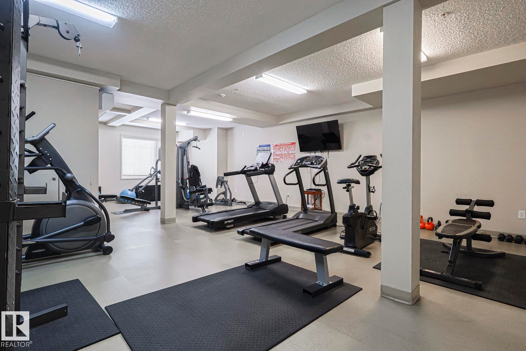#111 2035 Grantham Co Nw, Edmonton, AB - Indoor Photo Showing Gym Room