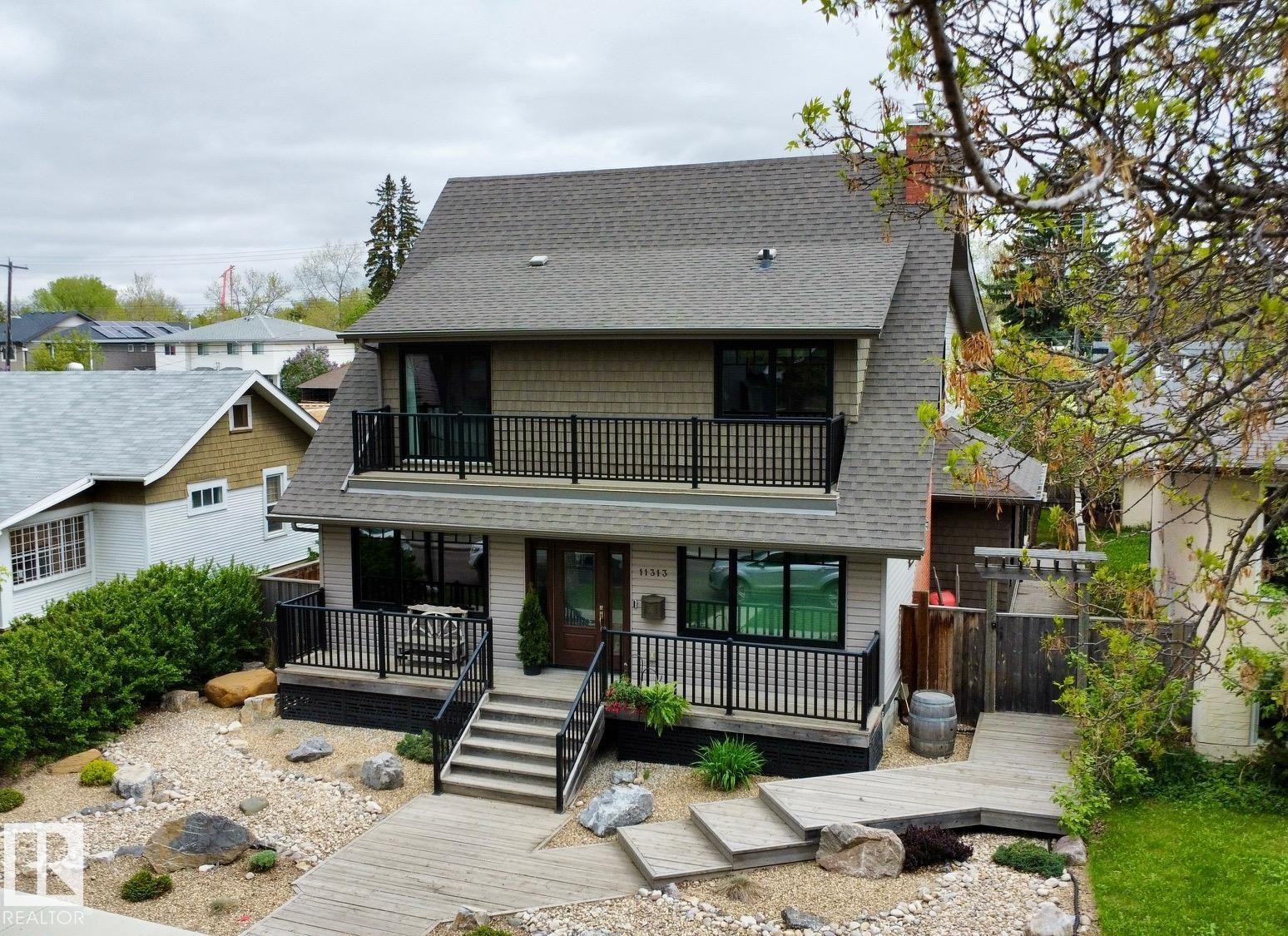 11313 127 Street Nw, Edmonton, AB - Outdoor With Balcony
