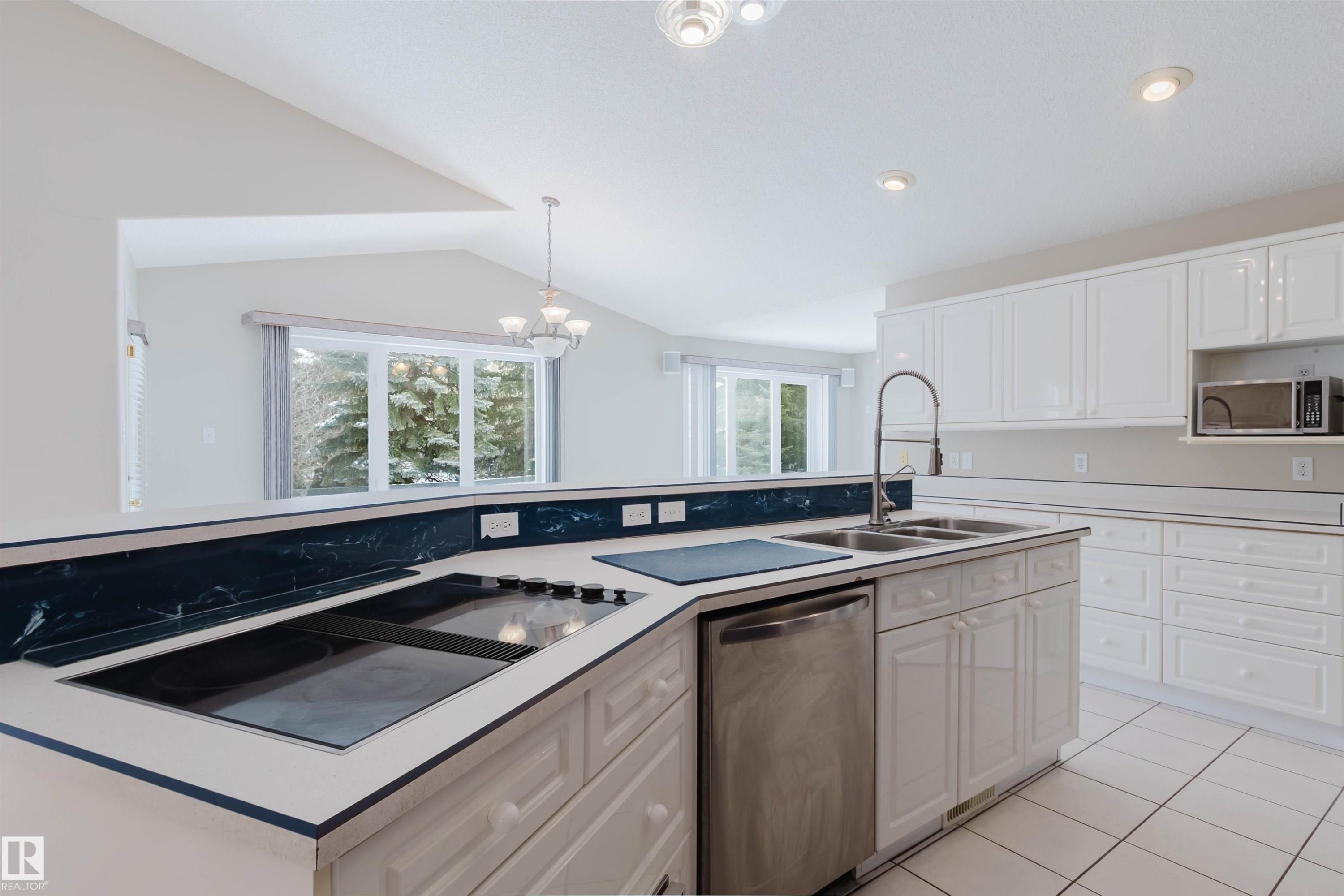 1641 Forbes Way, Edmonton, AB - Indoor Photo Showing Kitchen With Double Sink