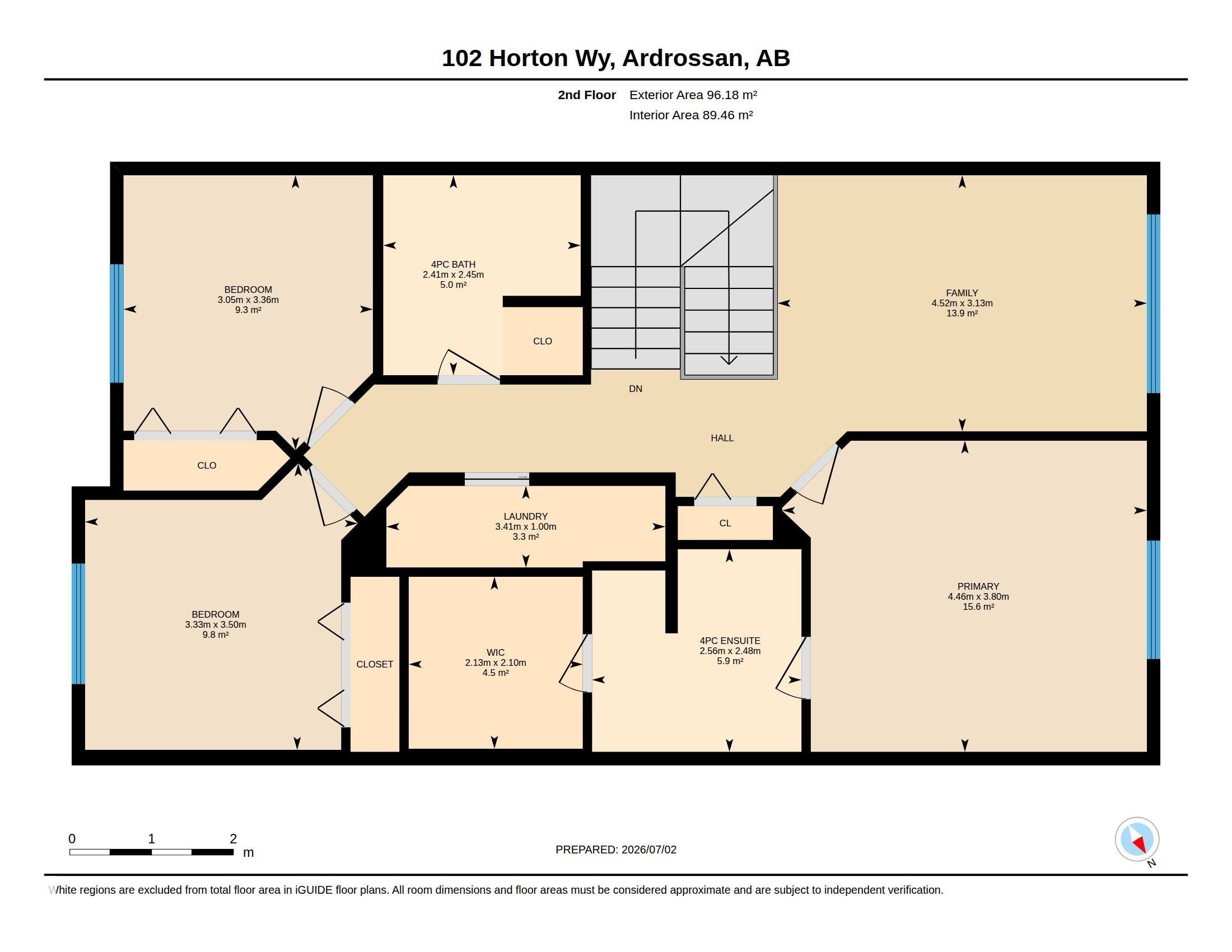 Floor plan - 102 Horton Way, Ardrossan, AB