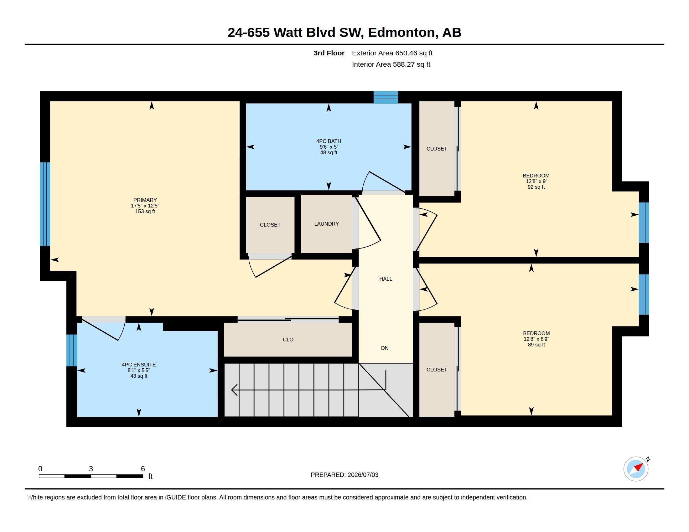 Floor plan - 24 655 Watt Boulevard, Edmonton, AB