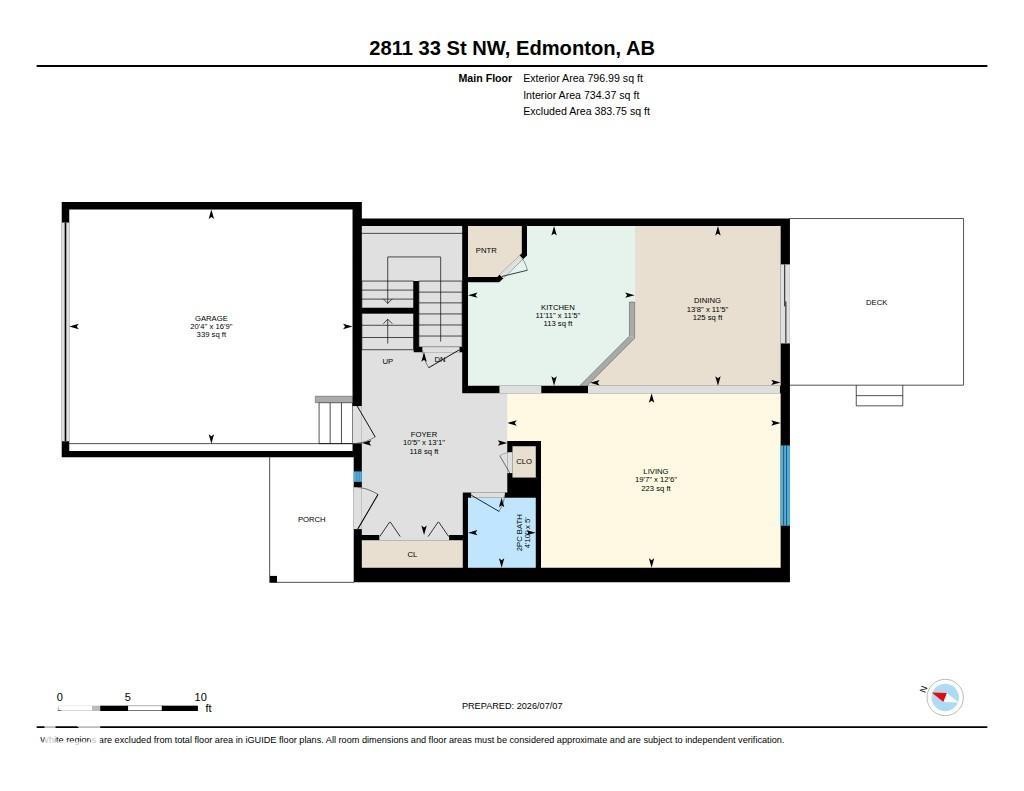 Floor plan - 2811 33 Street, Edmonton, AB