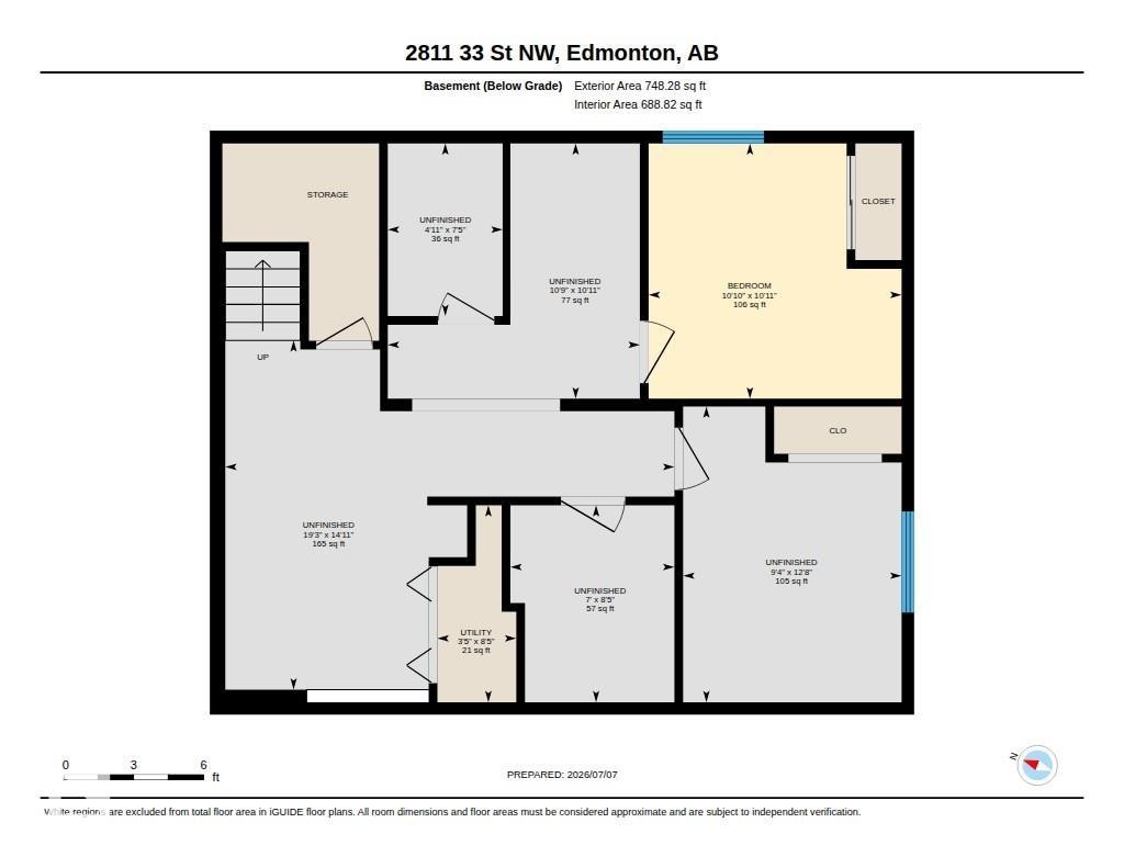 Floor plan - 2811 33 Street, Edmonton, AB