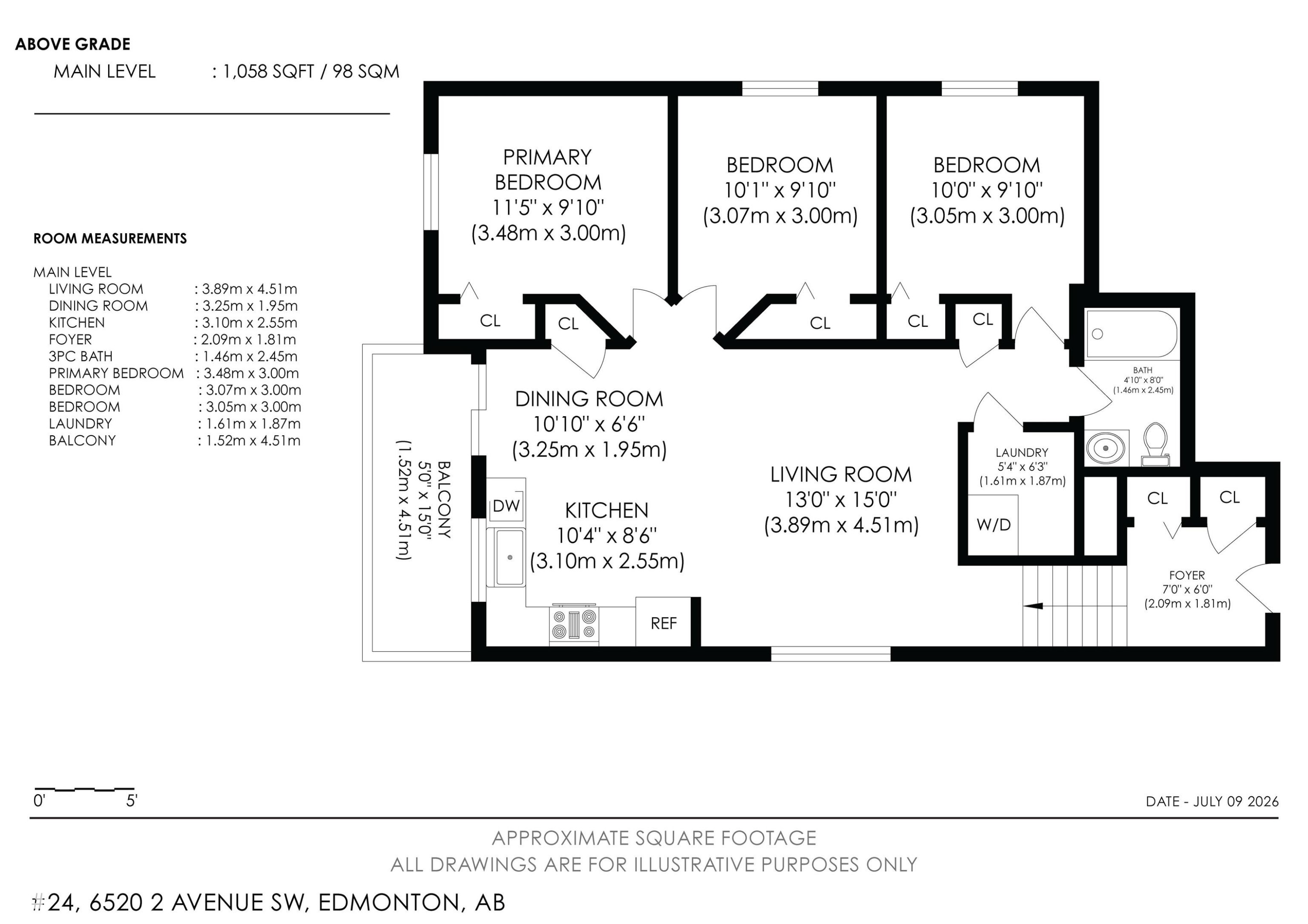 Floor plan - 24 6520 2 Avenue, Edmonton, AB