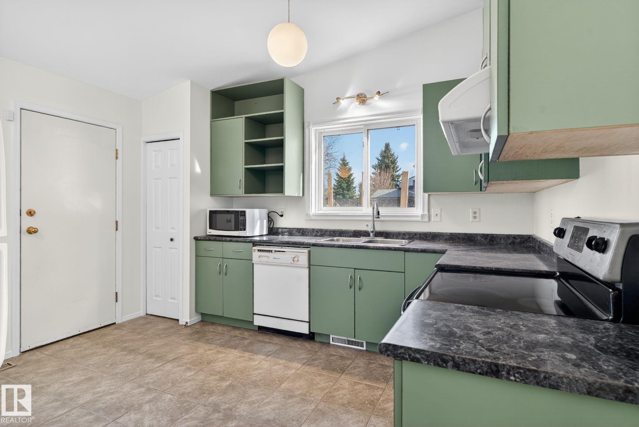 8403 190 Street, Edmonton, AB - Indoor Photo Showing Kitchen With Double Sink