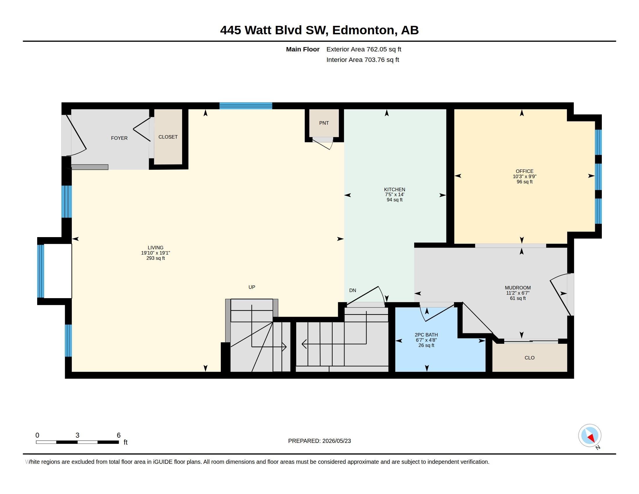 Main Floor plan - 445 Watt Boulevard Sw, Edmonton, AB - Other