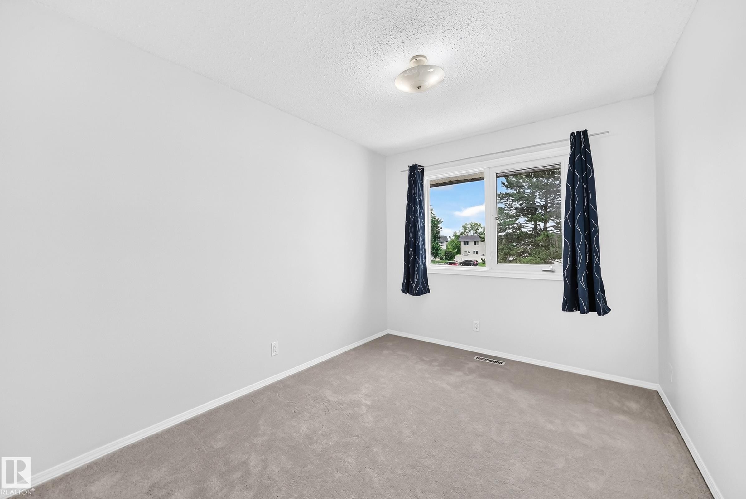 Bright interior space featuring light gray carpeting and white walls - 11447 22 Avenue Nw, Edmonton, AB - Indoor Photo Showing Other Room