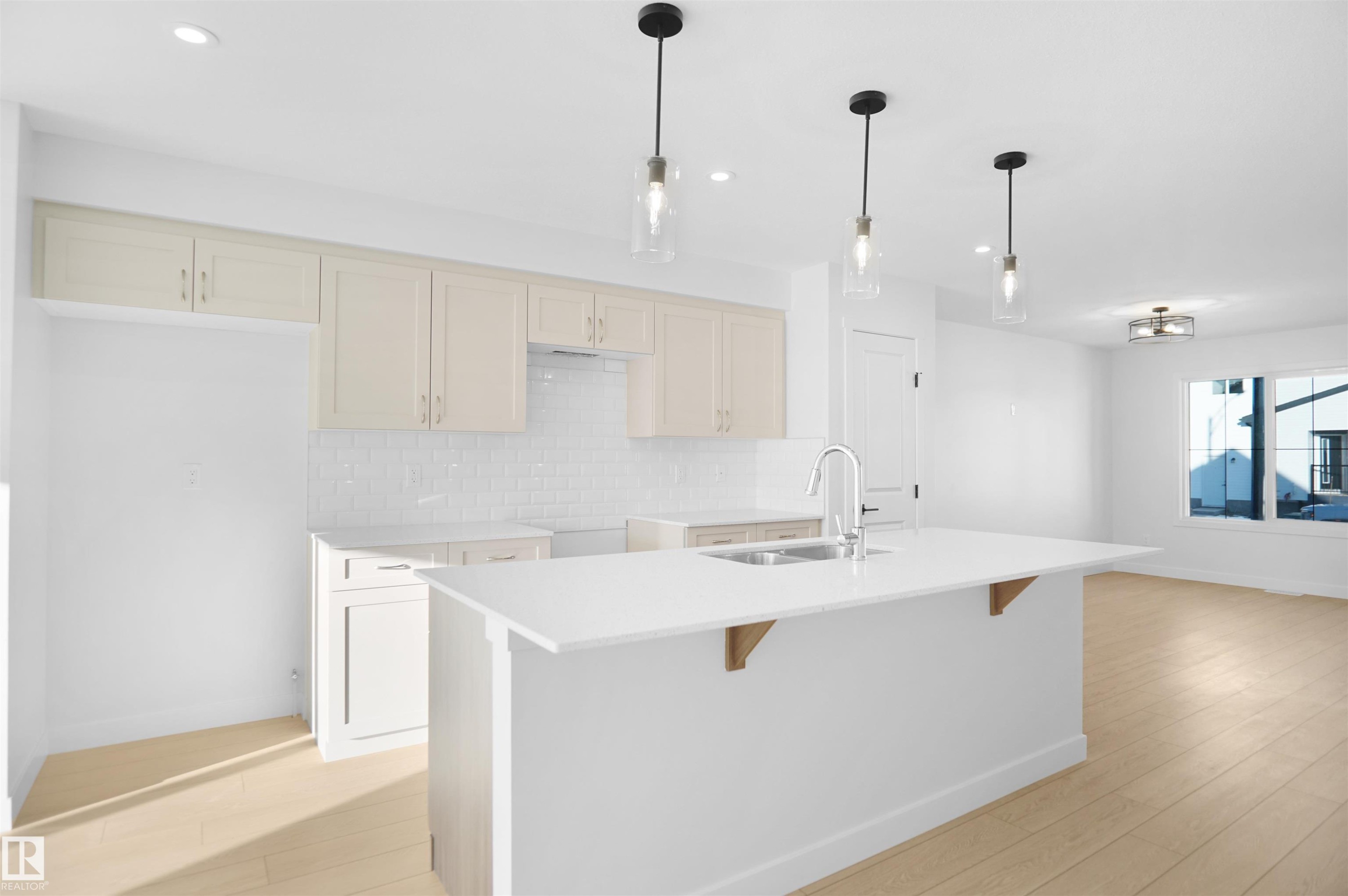 7383 181 Avenue Nw, Edmonton, AB - Indoor Photo Showing Kitchen With Double Sink