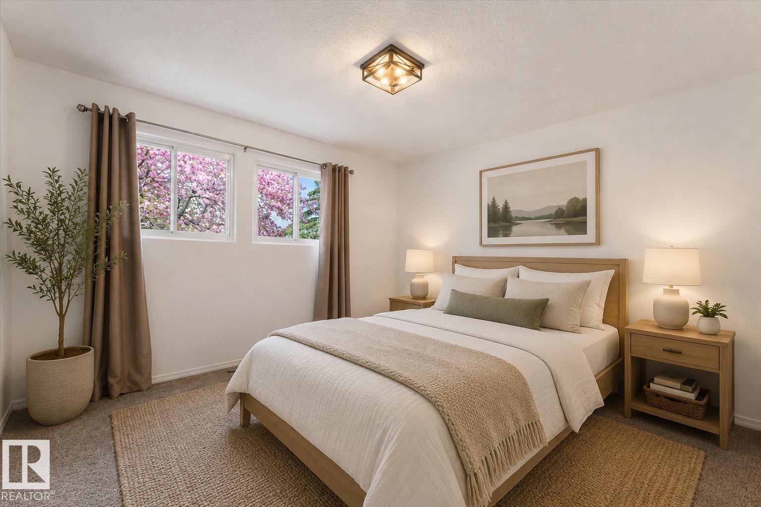 Virtually staged. - 8911 149 Street, Edmonton, AB - Indoor Photo Showing Bedroom