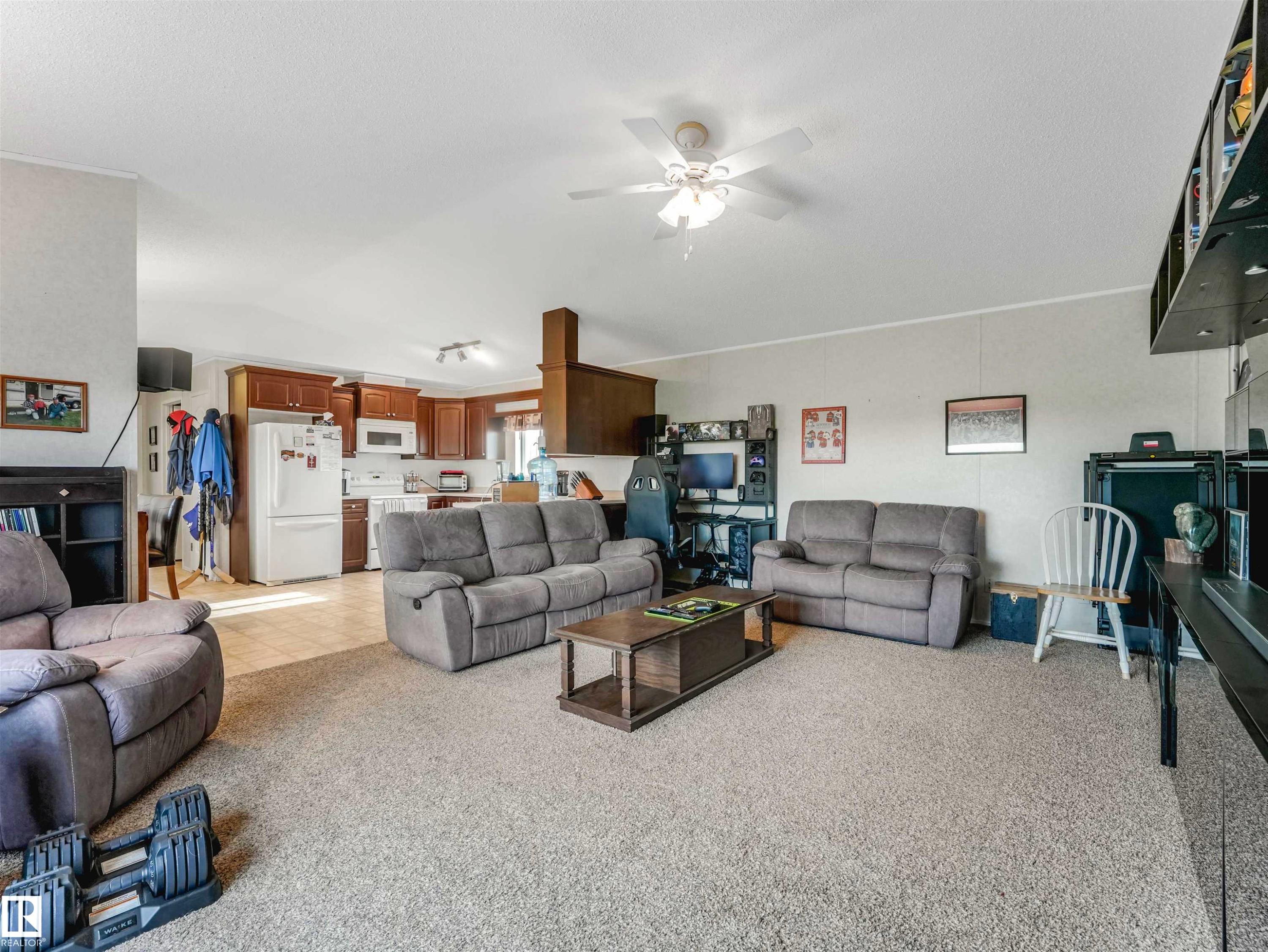 Image quality insufficient for description - 57016 Range Road 13, Rural Barrhead County, AB - Indoor Photo Showing Living Room