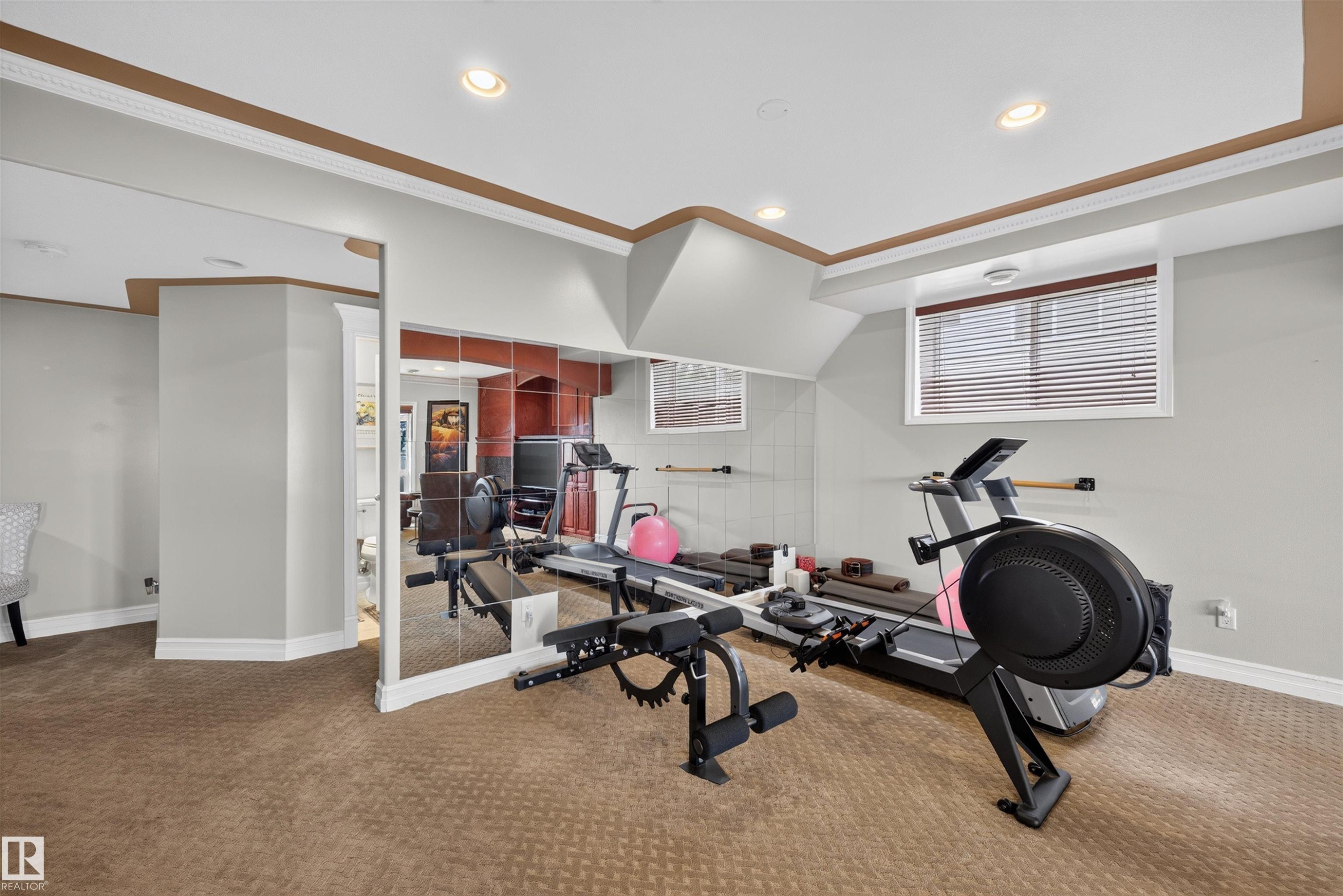 1751 Haswell Cove Nw, Edmonton, AB - Indoor Photo Showing Gym Room