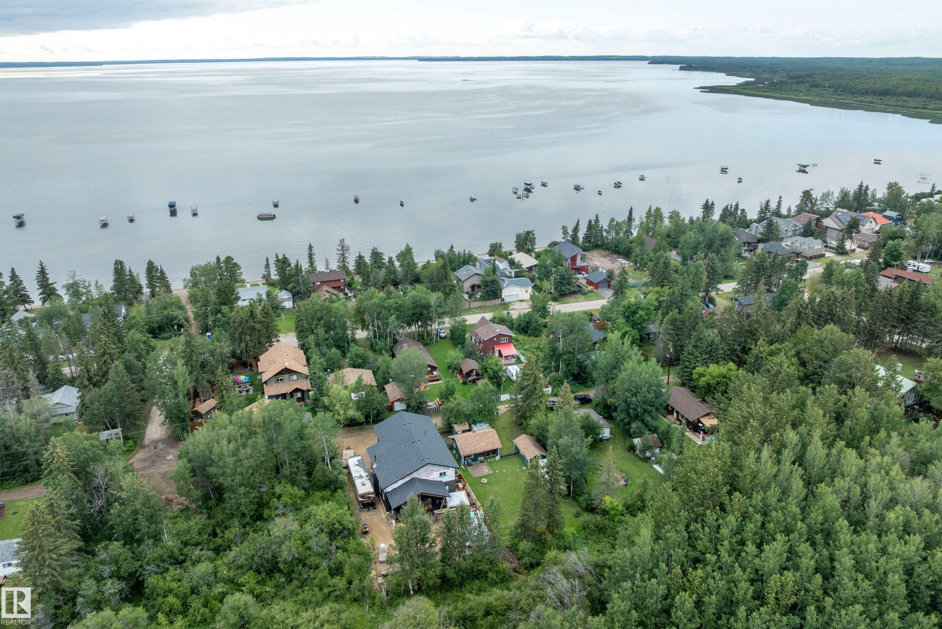 211 2Nd Avenue, Rural Wetaskiwin County, AB - Outdoor With Body Of Water With View