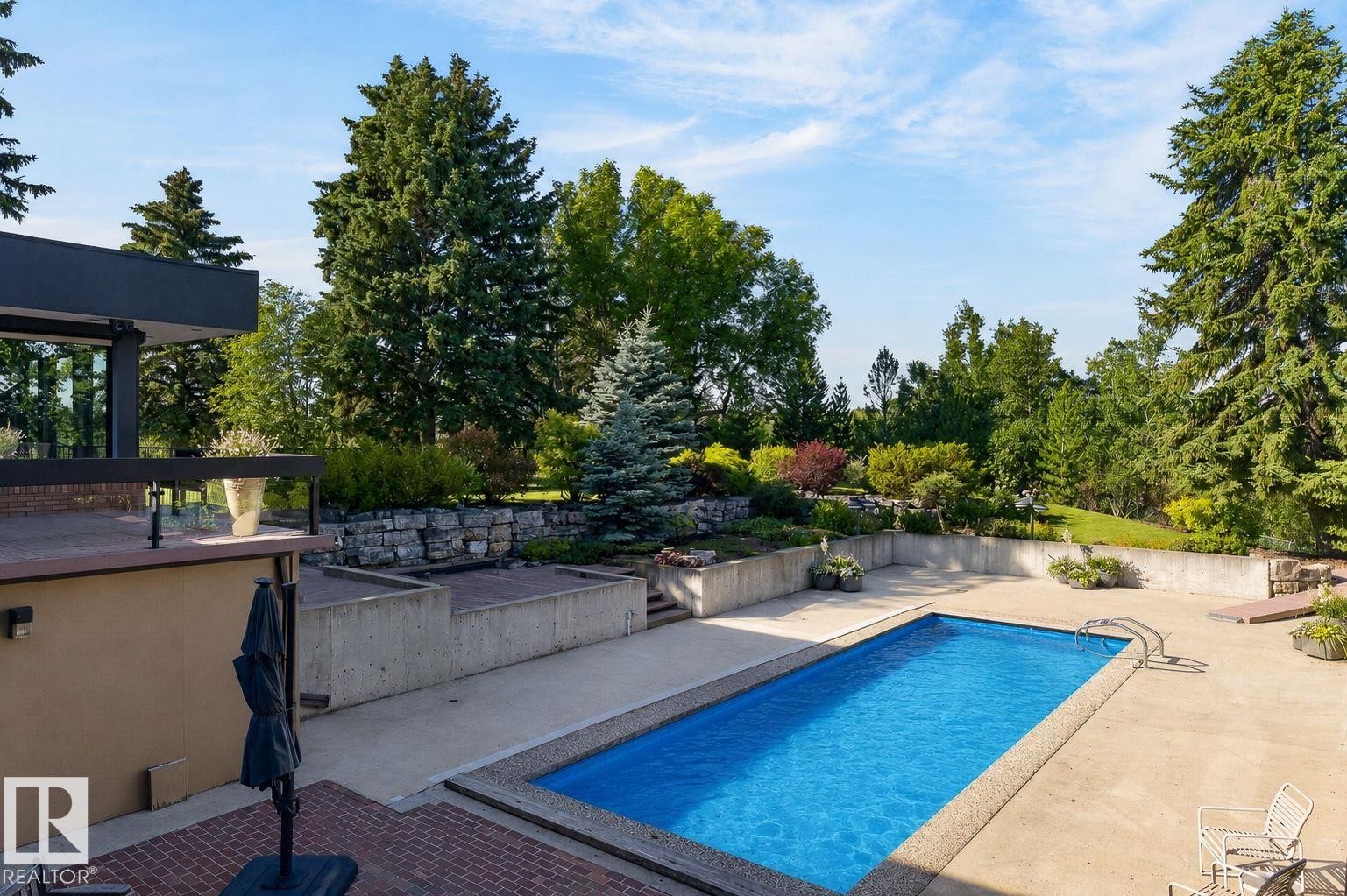 59 Westbrook Drive Nw, Edmonton, AB - Outdoor With In Ground Pool With Backyard