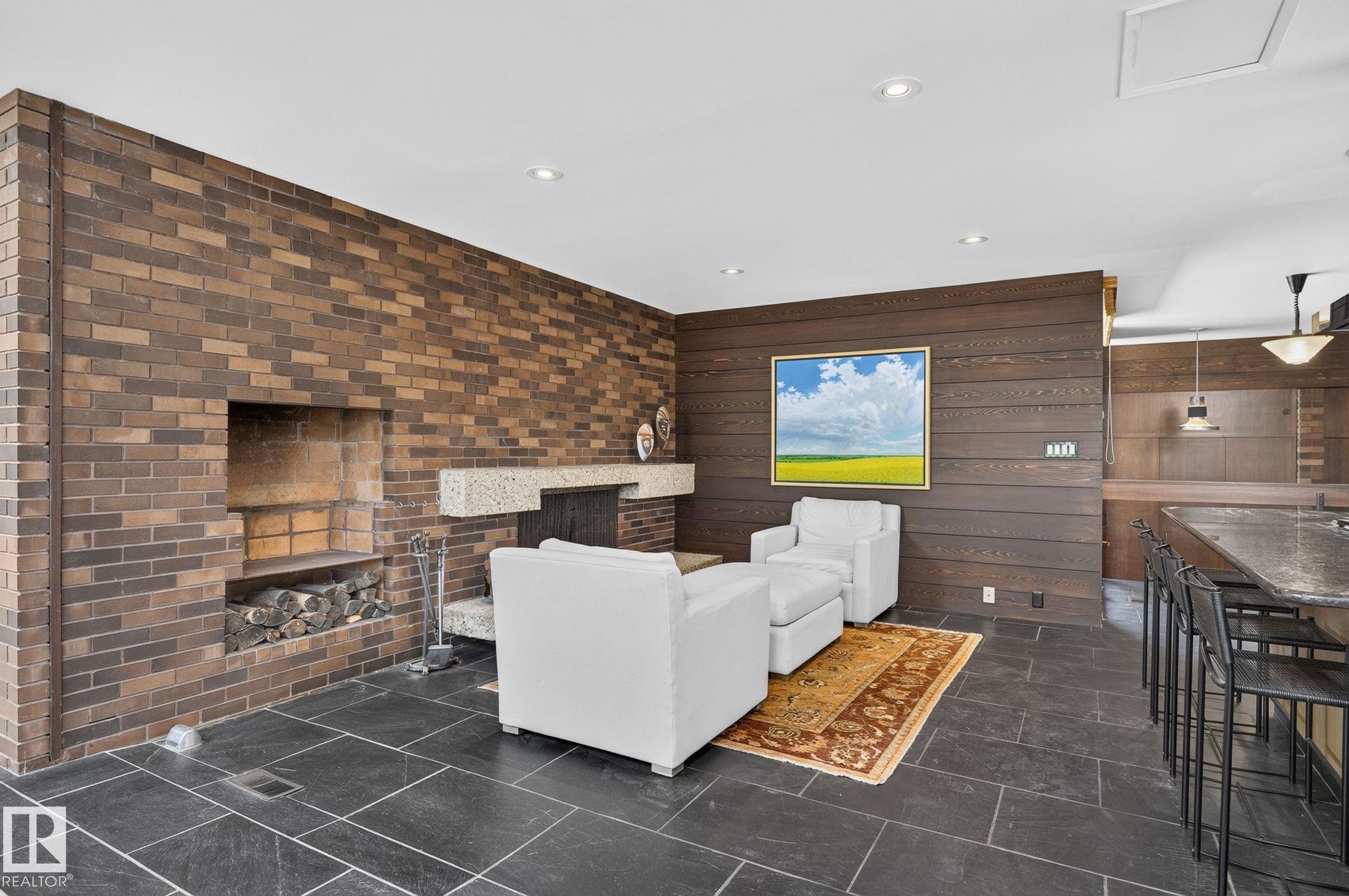 59 Westbrook Drive Nw, Edmonton, AB - Indoor With Fireplace