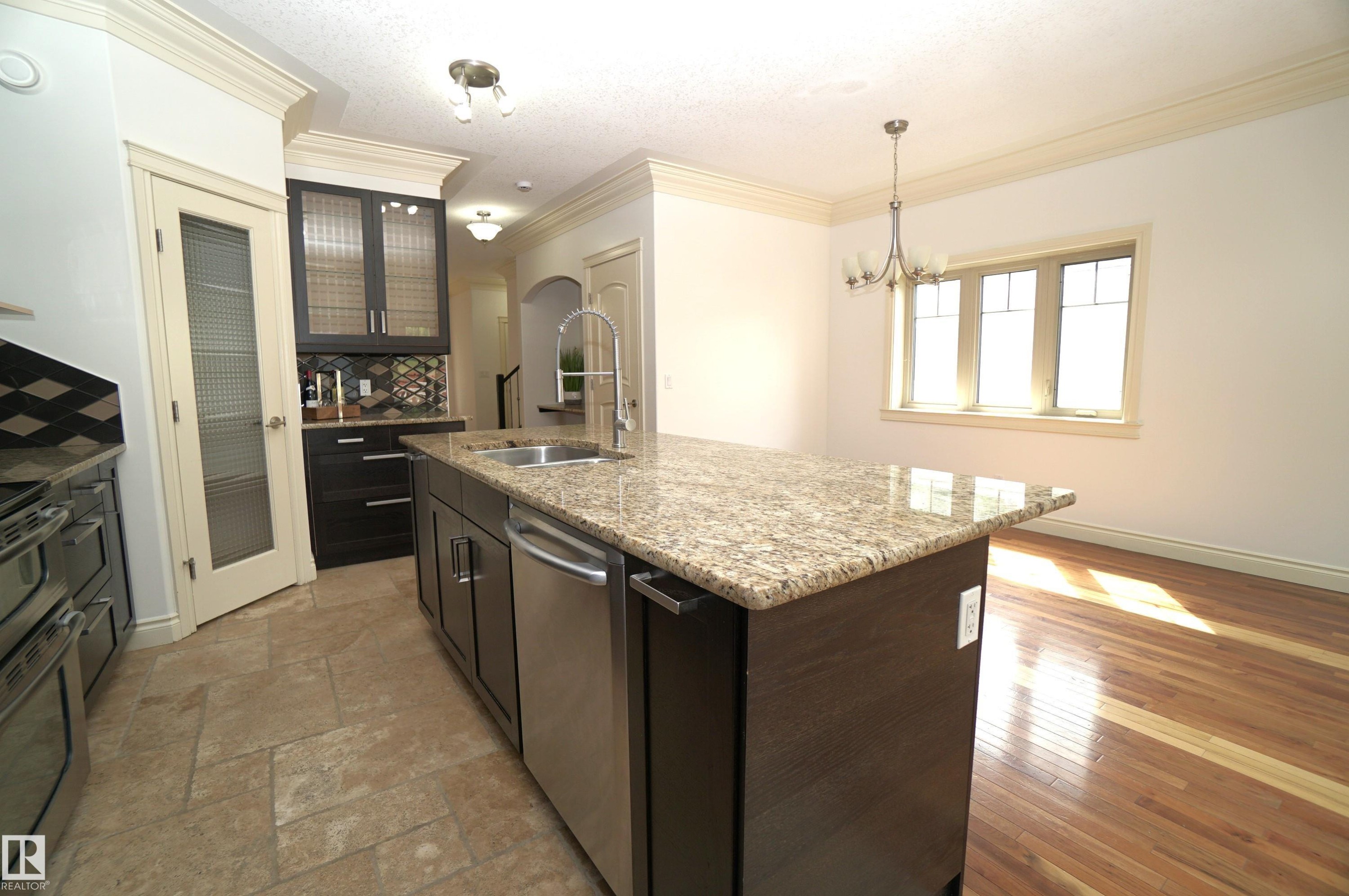 10224 90 Street Nw, Edmonton, AB - Indoor Photo Showing Kitchen With Upgraded Kitchen