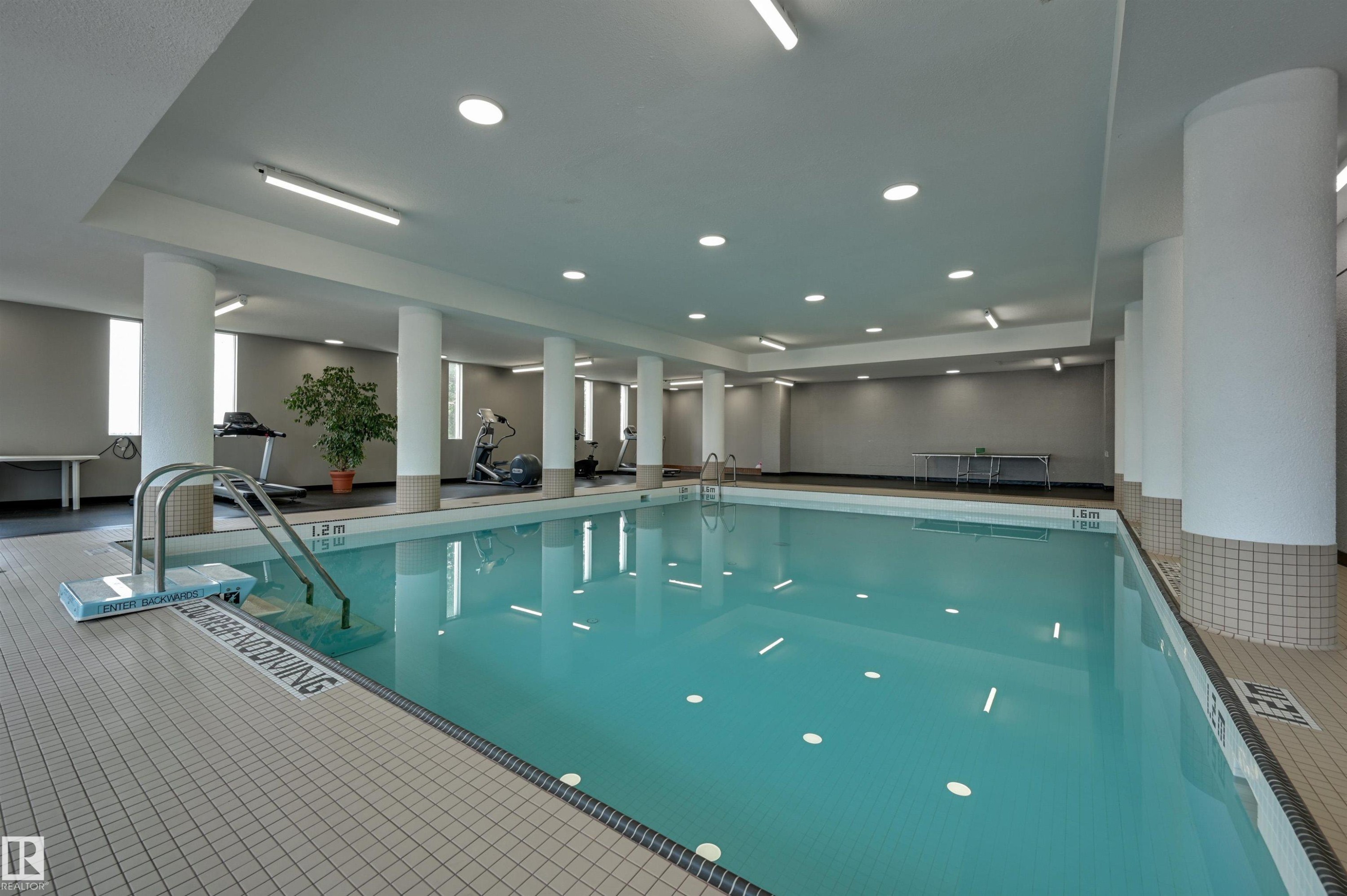 #709 11307 99 Av Nw, Edmonton, AB - Indoor Photo Showing Other Room With In Ground Pool