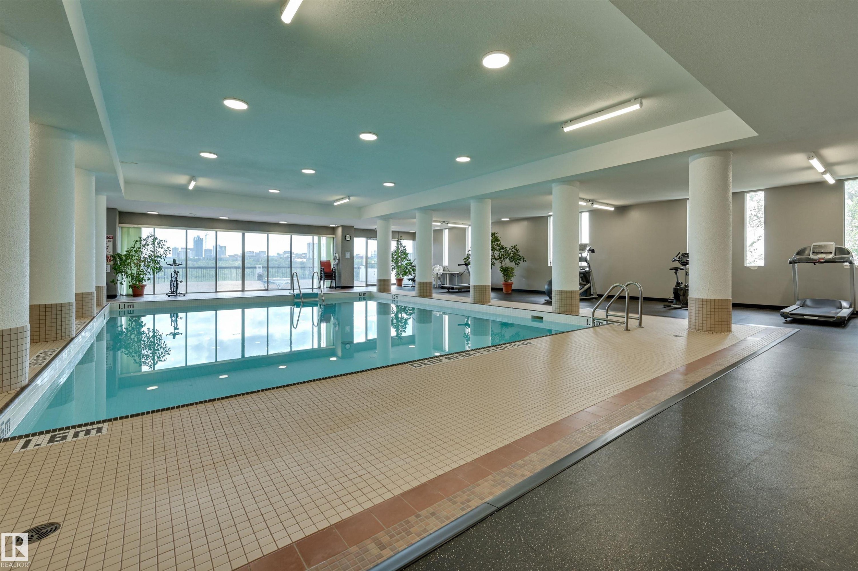 #709 11307 99 Av Nw, Edmonton, AB - Indoor Photo Showing Other Room With In Ground Pool