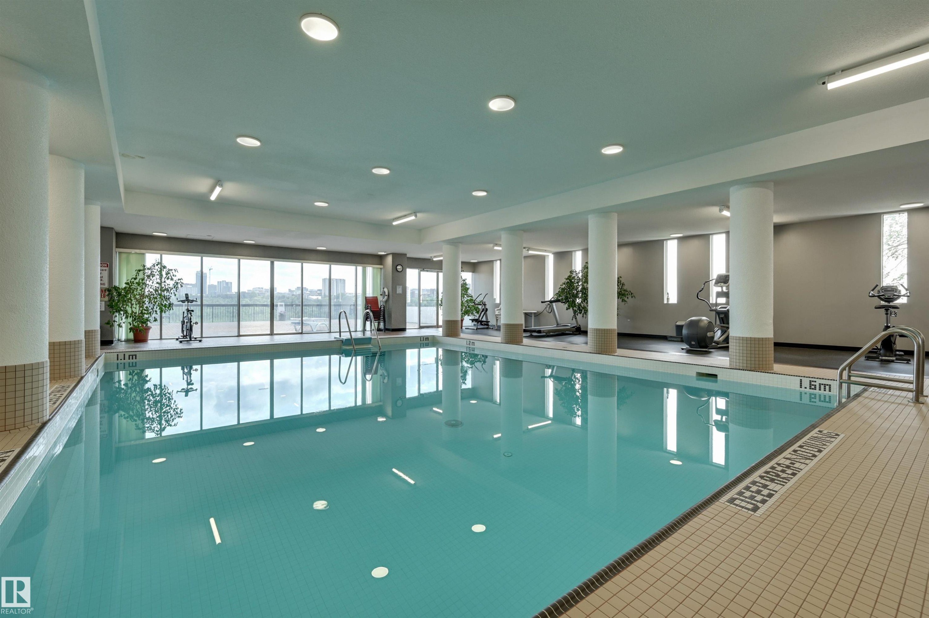 #709 11307 99 Av Nw, Edmonton, AB - Indoor Photo Showing Other Room With In Ground Pool
