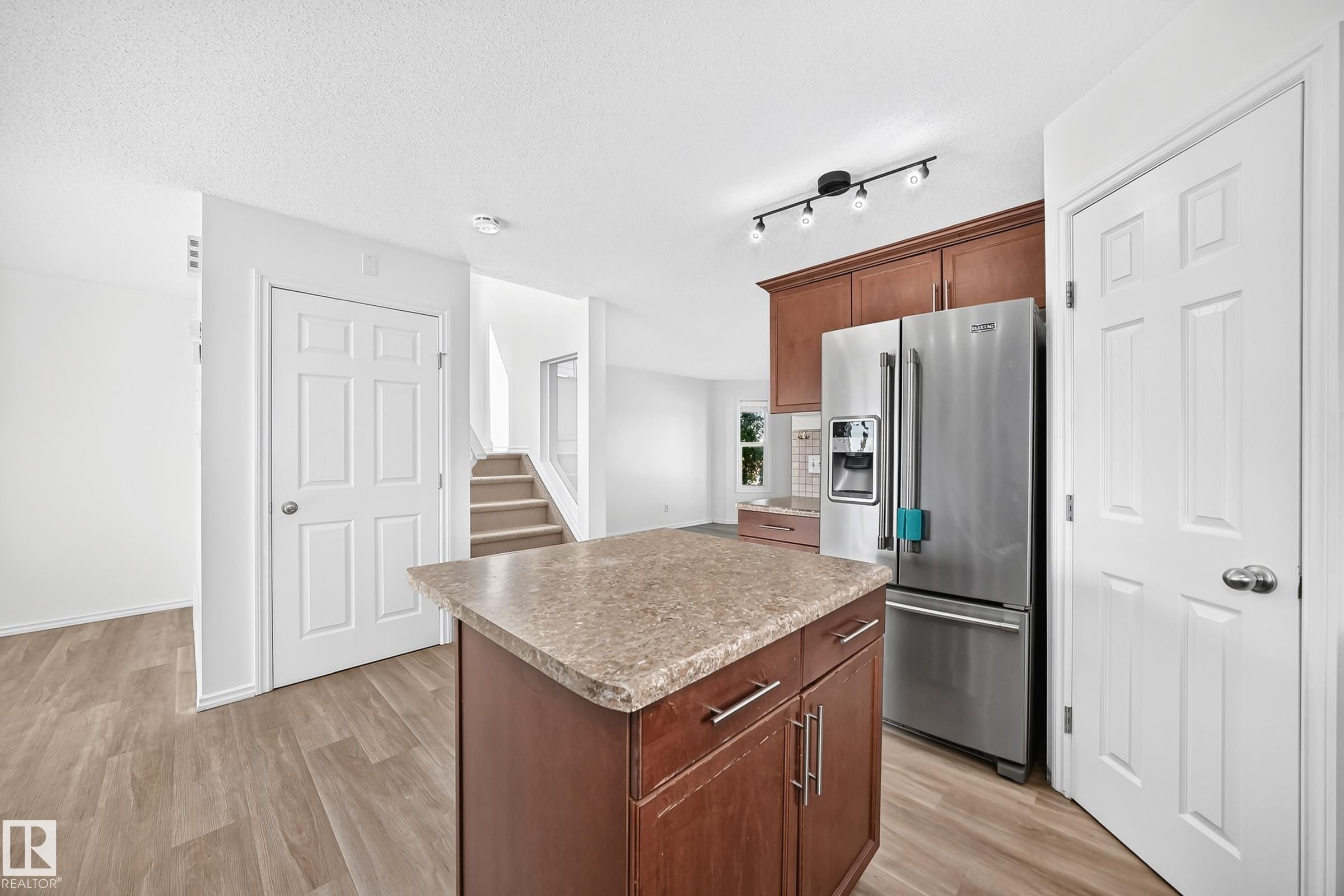 369 Brintnell Boulevard Nw, Edmonton, AB - Indoor Photo Showing Kitchen With Stainless Steel Kitchen
