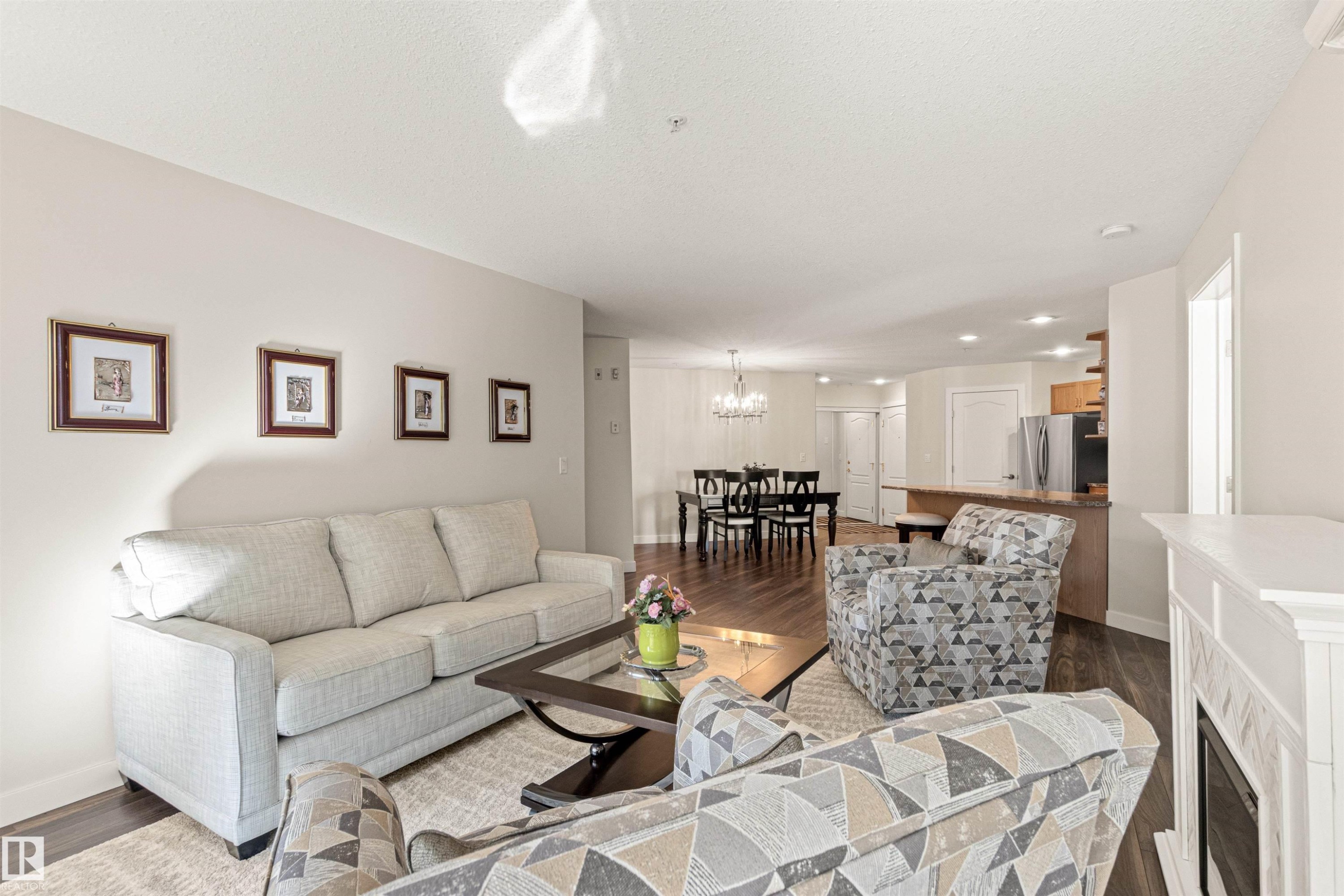 #203 8956 156 St Nw, Edmonton, AB - Indoor Photo Showing Living Room