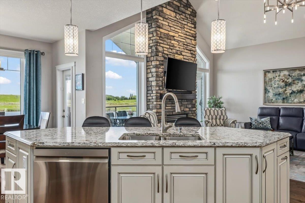 87 Lakeland Crescent, Beaumont, AB - Indoor Photo Showing Kitchen With Upgraded Kitchen