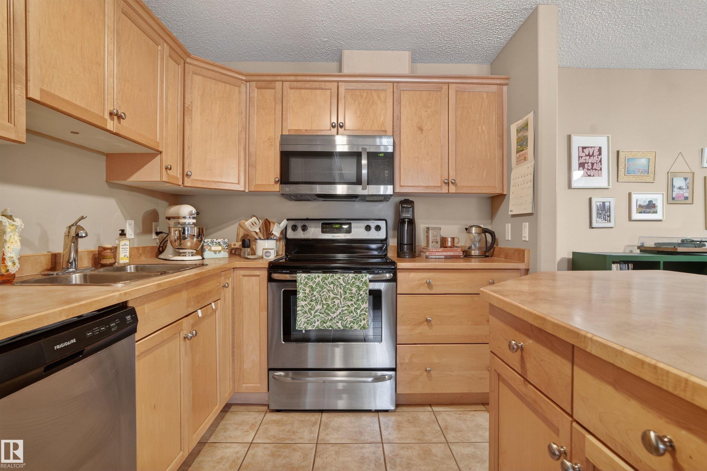 #110 2903 Rabbit Hill Rd Nw, Edmonton, AB - Indoor Photo Showing Kitchen With Double Sink