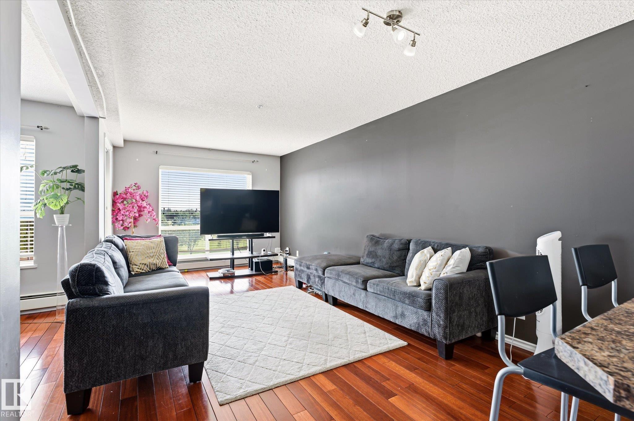 #418 17404 64 Av Nw, Edmonton, AB - Indoor Photo Showing Living Room