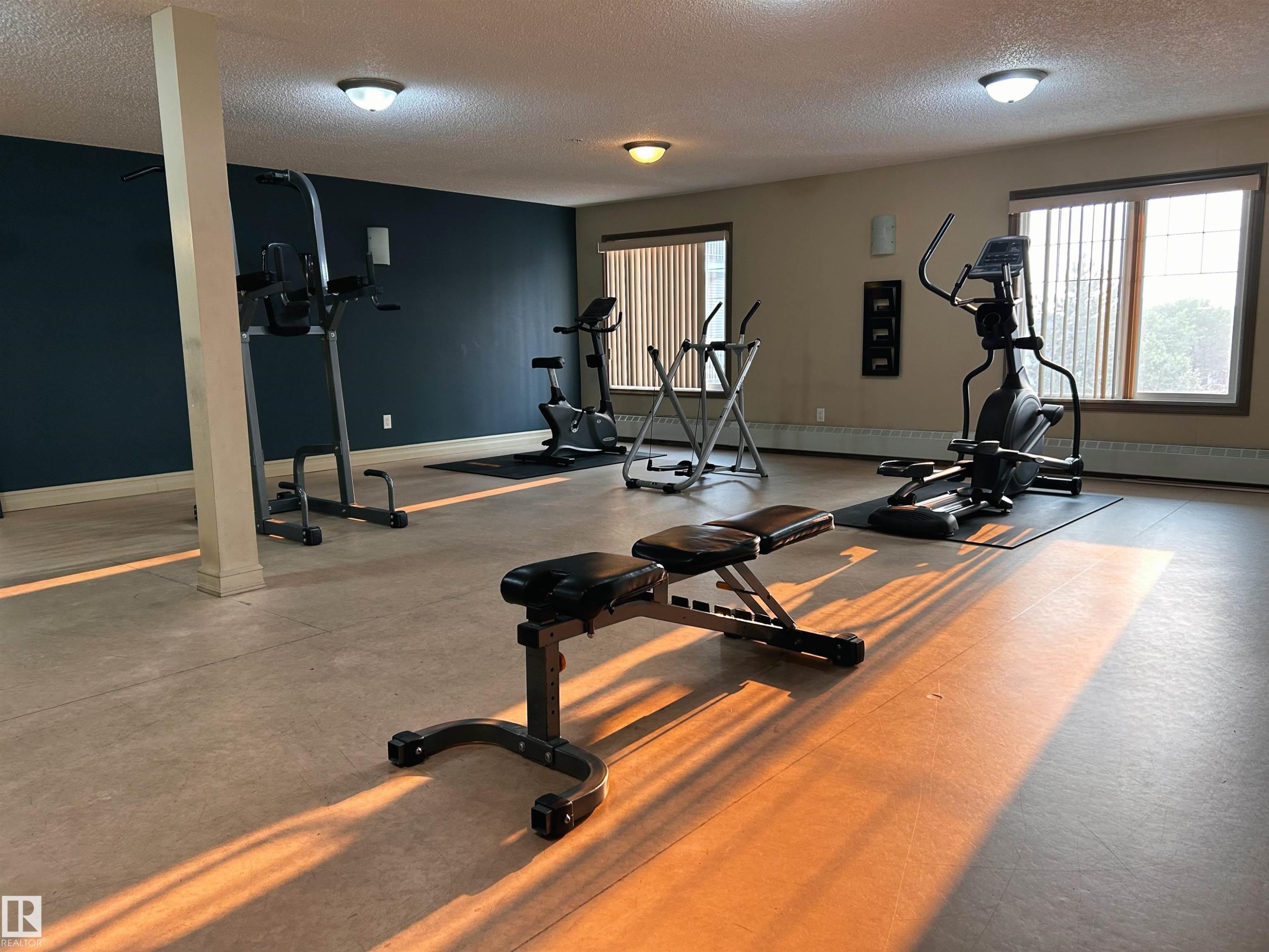 #409 4403 23 St Nw, Edmonton, AB - Indoor Photo Showing Gym Room