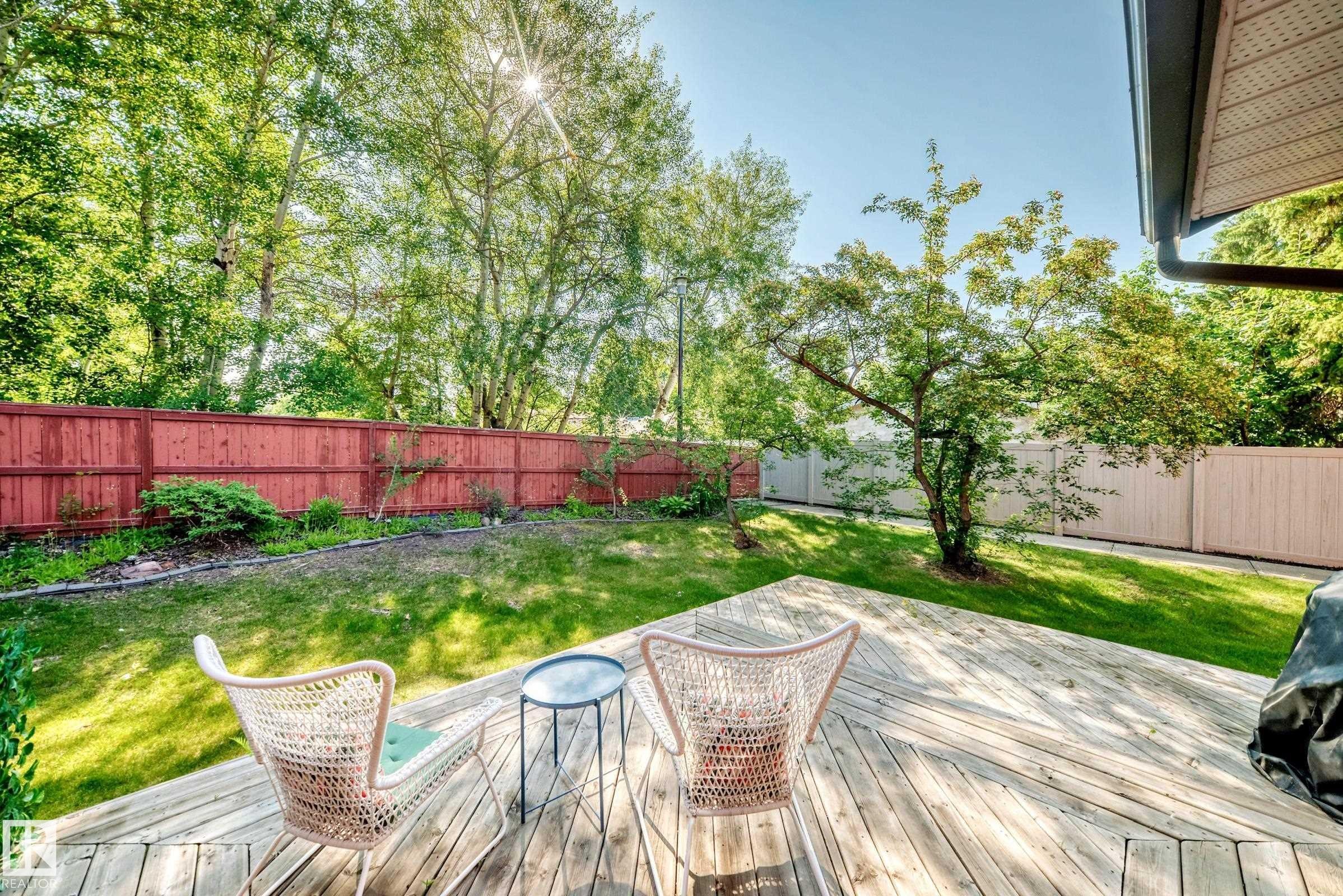 74 Lacombe Point(E), St. Albert, AB - Outdoor With Deck Patio Veranda With Backyard