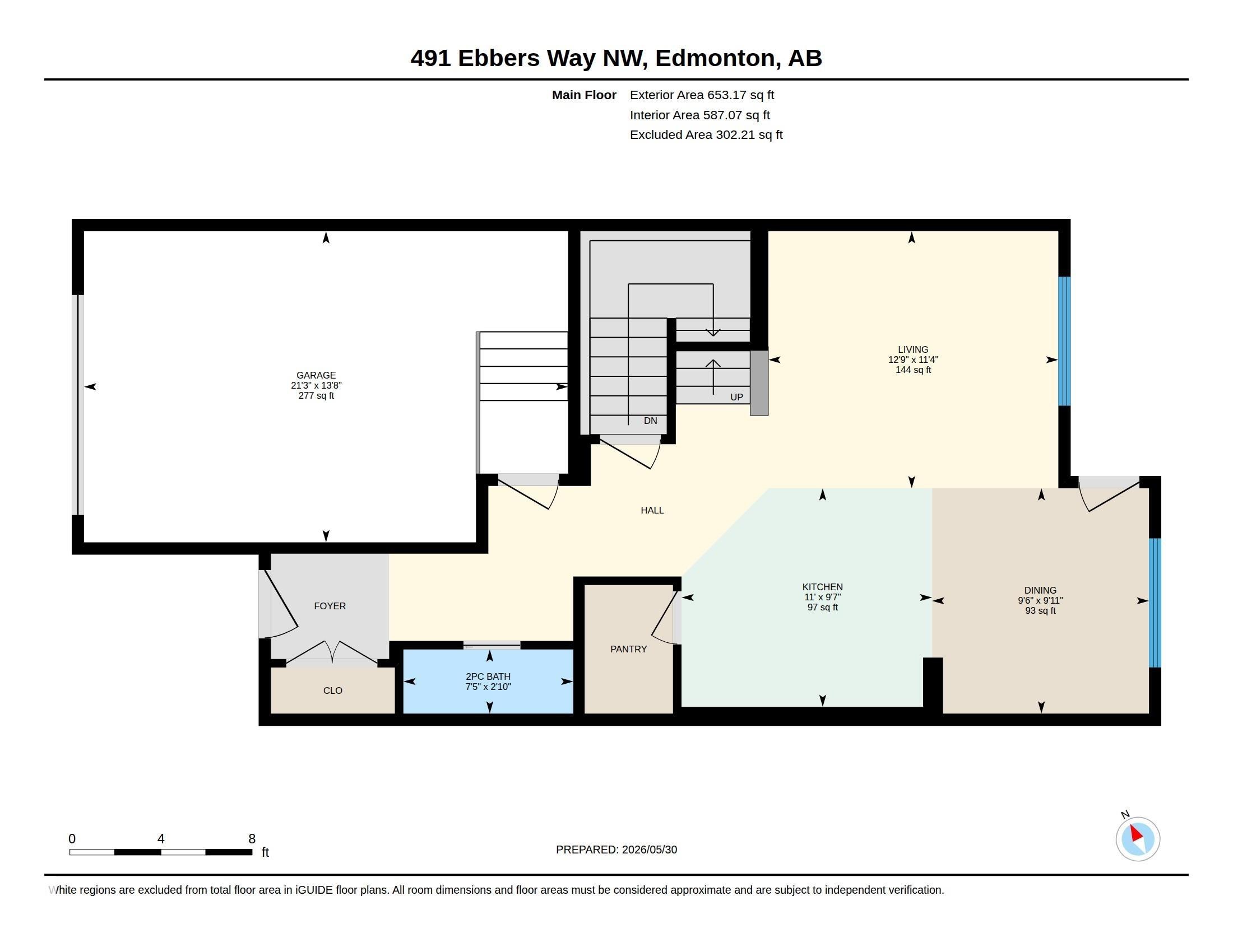 Floor plan - 491 Ebbers Way, Edmonton, AB