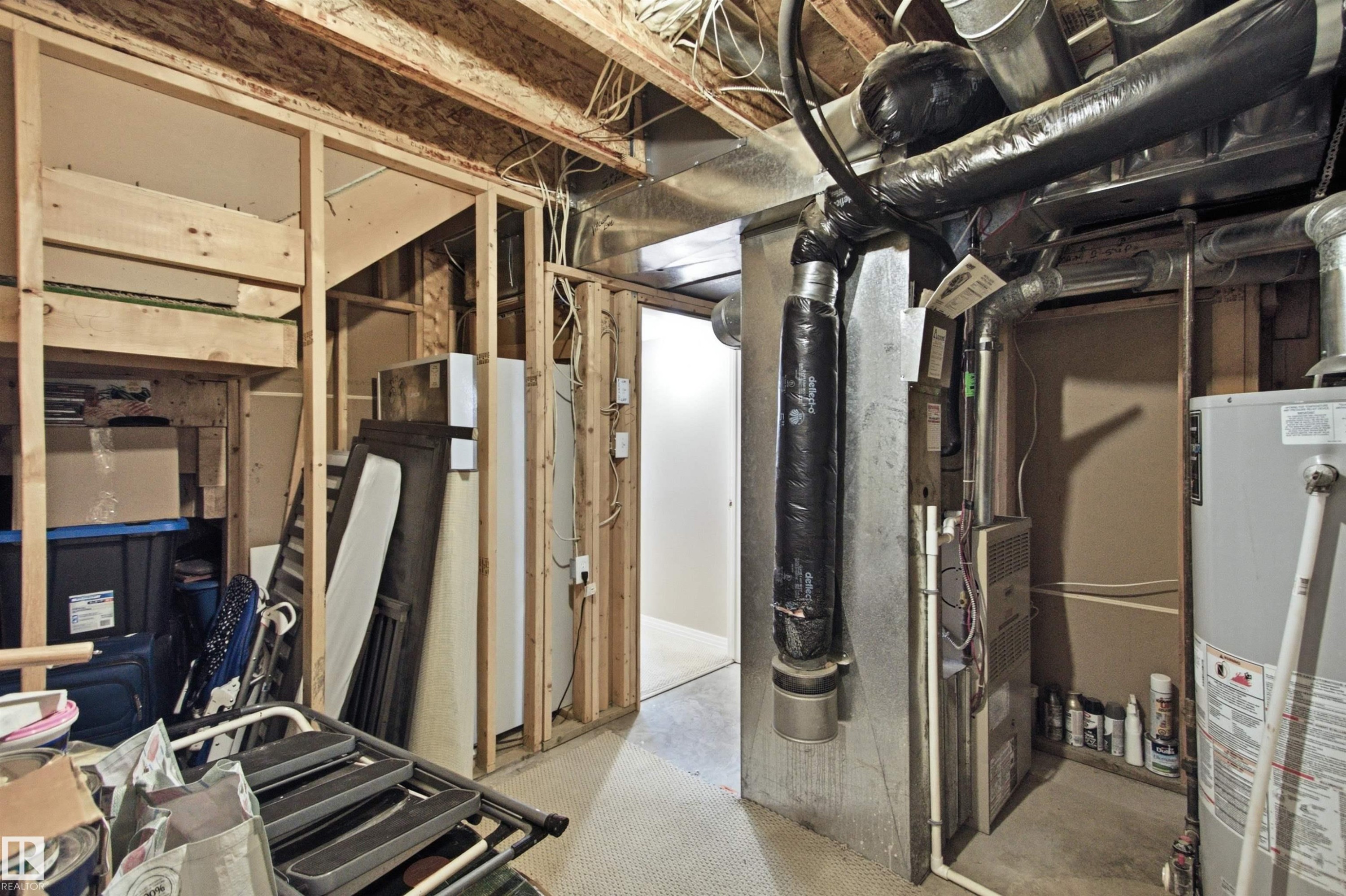 8203 5 Avenue Sw, Edmonton, AB - Indoor Photo Showing Basement