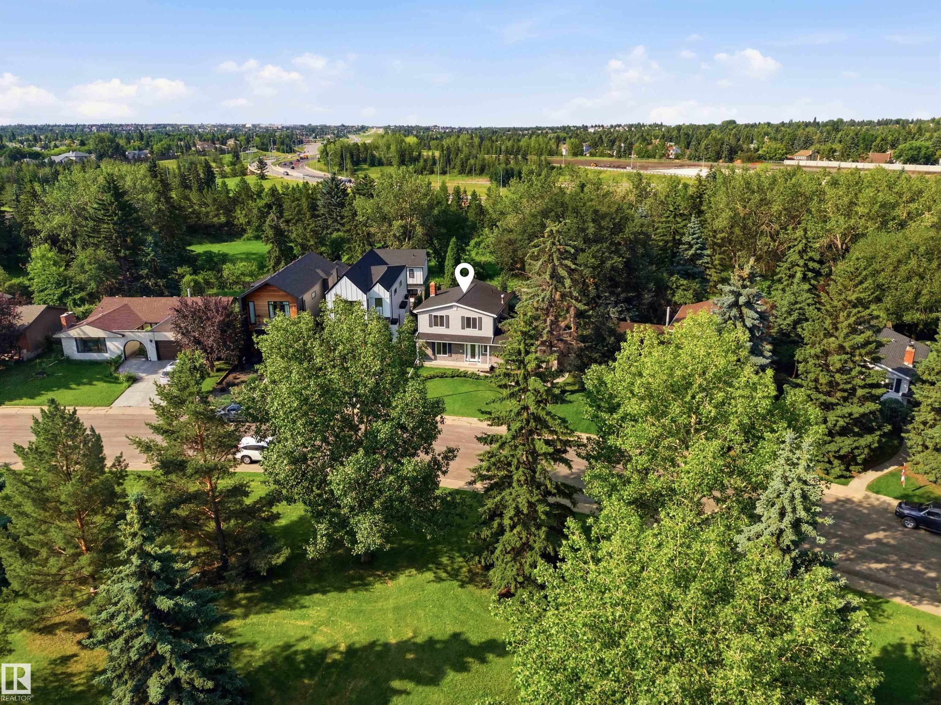 Aerial view - 14335 47 Avenue Nw, Edmonton, AB - Outdoor With View