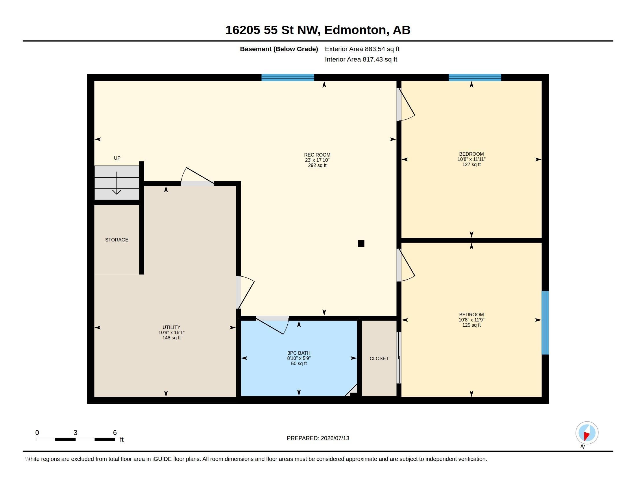 Floor plan - 16205 55 Street Nw, Edmonton, AB - Other