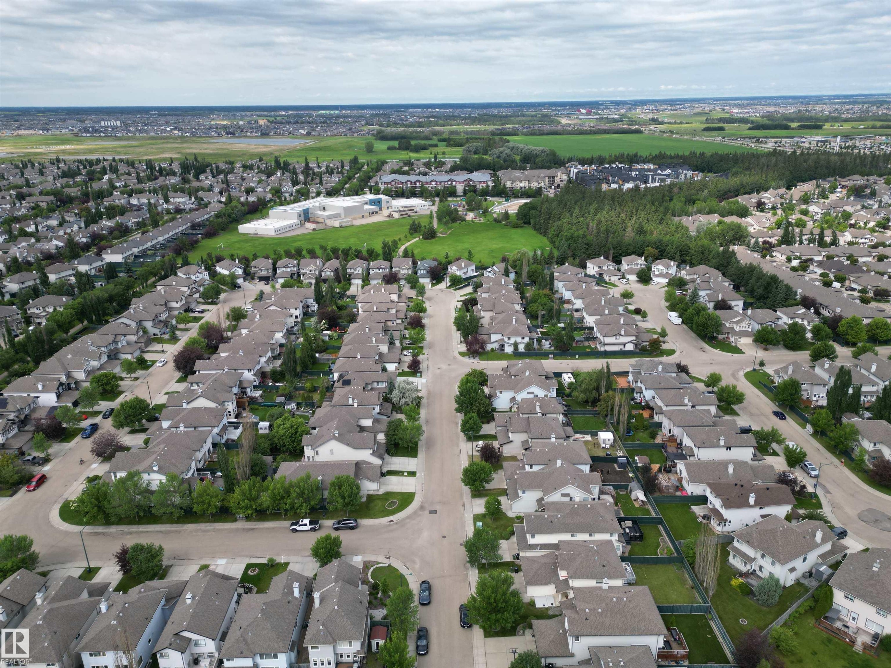 Aerial view - 1820 Robertson Crescent Sw, Edmonton, AB - Outdoor With View
