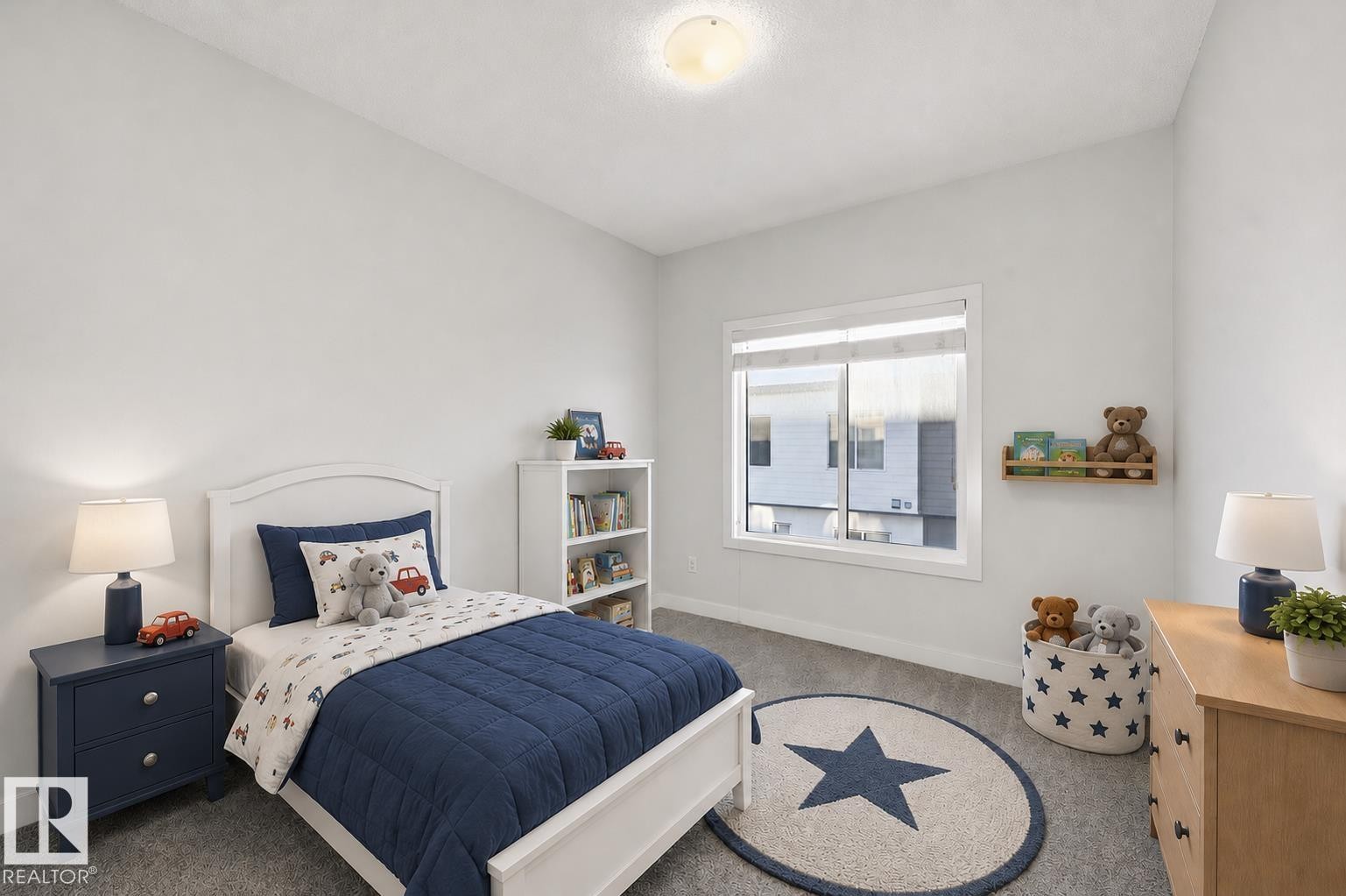virtually staged - #54 804 Welsh Dr Sw, Edmonton, AB - Indoor Photo Showing Bedroom