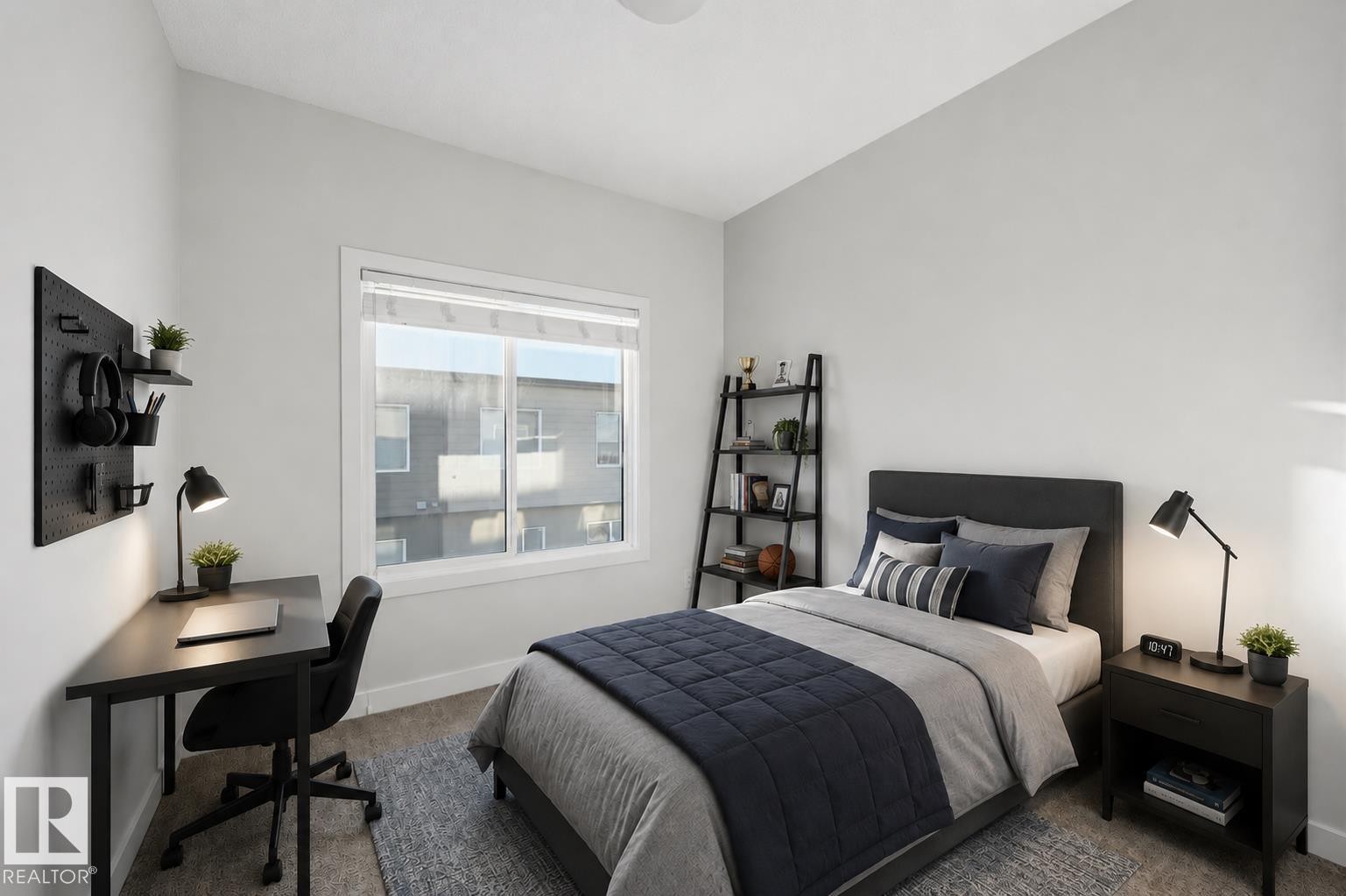 virtually staged - #54 804 Welsh Dr Sw, Edmonton, AB - Indoor Photo Showing Bedroom