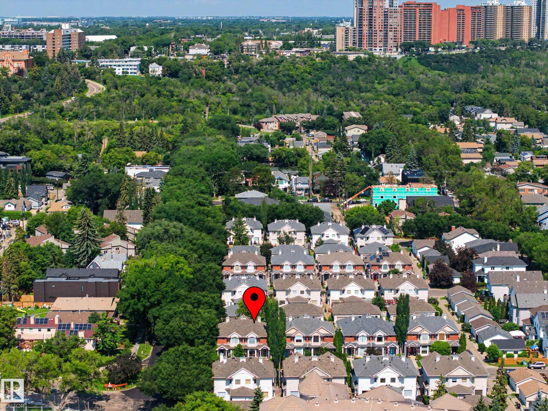 Aerial view - 9130 100A Avenue Nw, Edmonton, AB - Outdoor With View