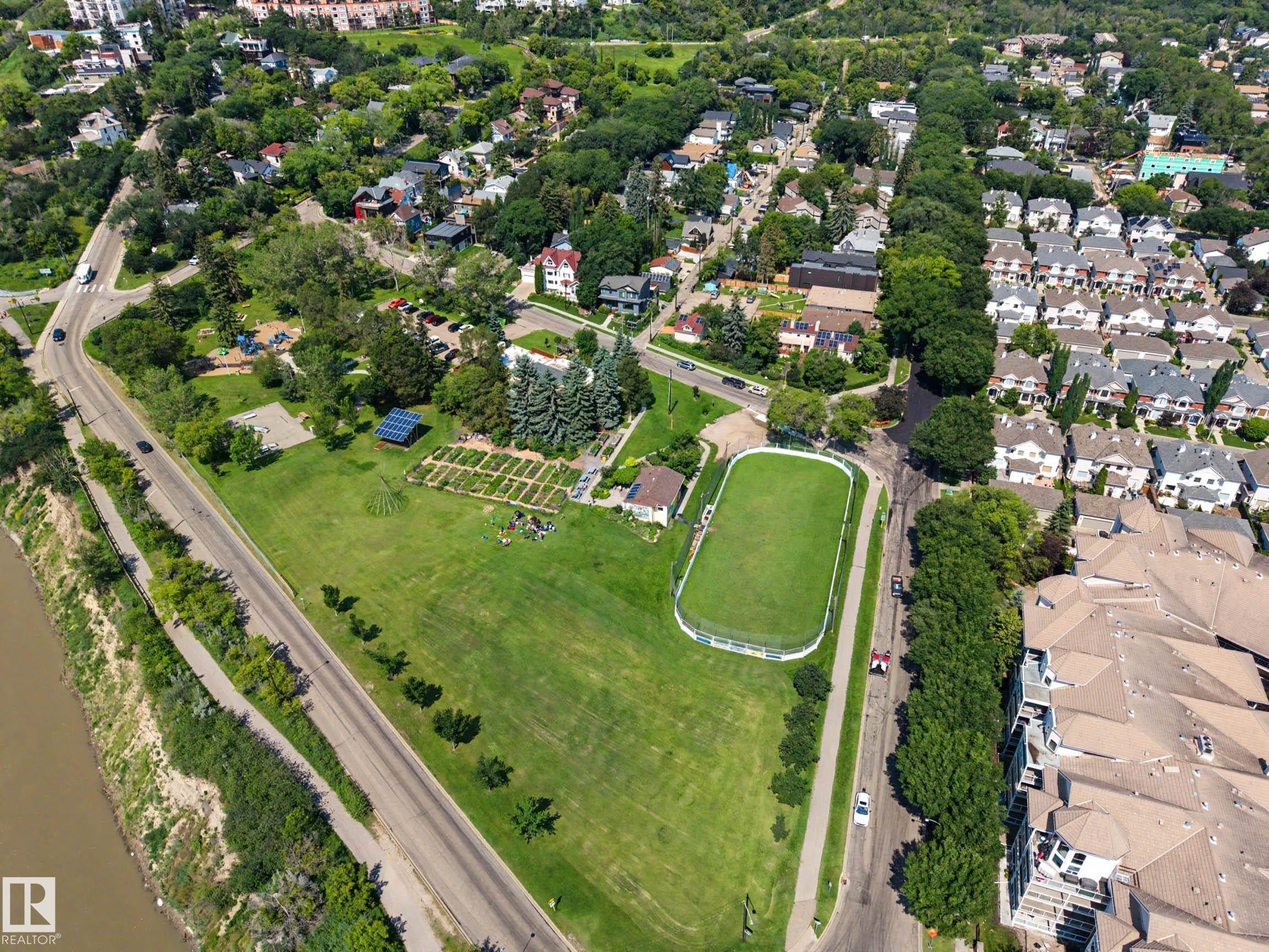 Aerial view - 9130 100A Avenue Nw, Edmonton, AB - Outdoor With View