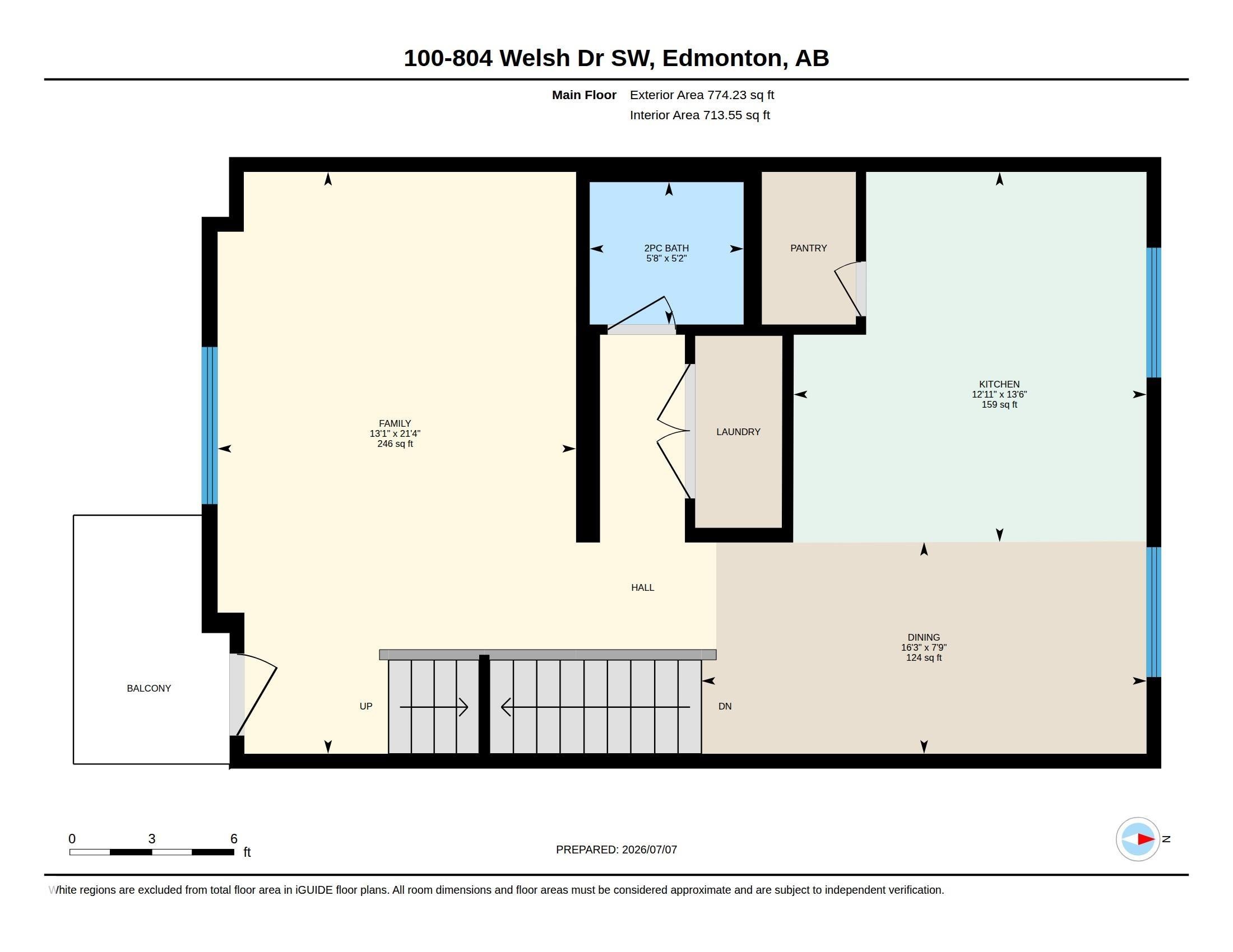 Floor plan - #100 804 Welsh Dr Sw, Edmonton, AB - Other
