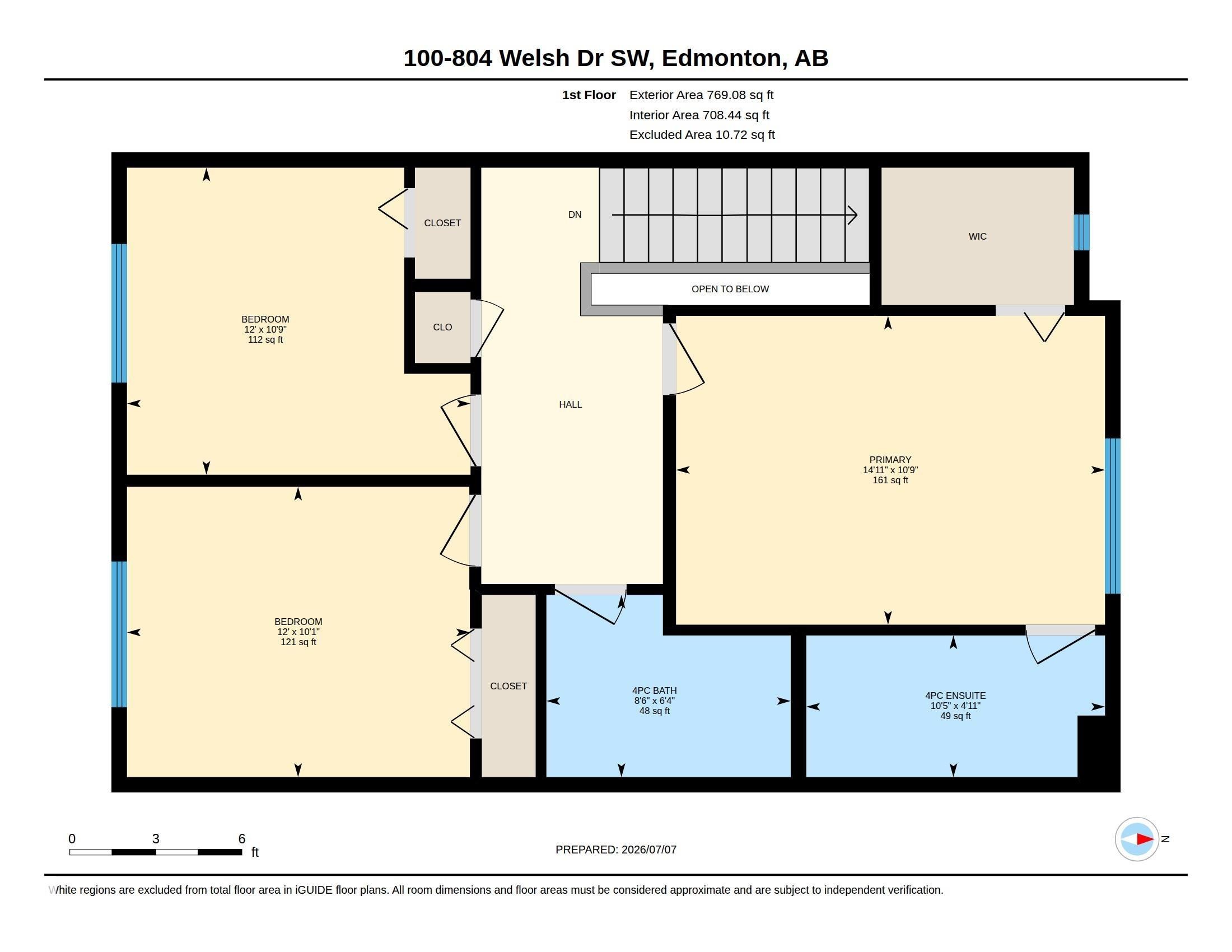 Floor plan - #100 804 Welsh Dr Sw, Edmonton, AB - Other