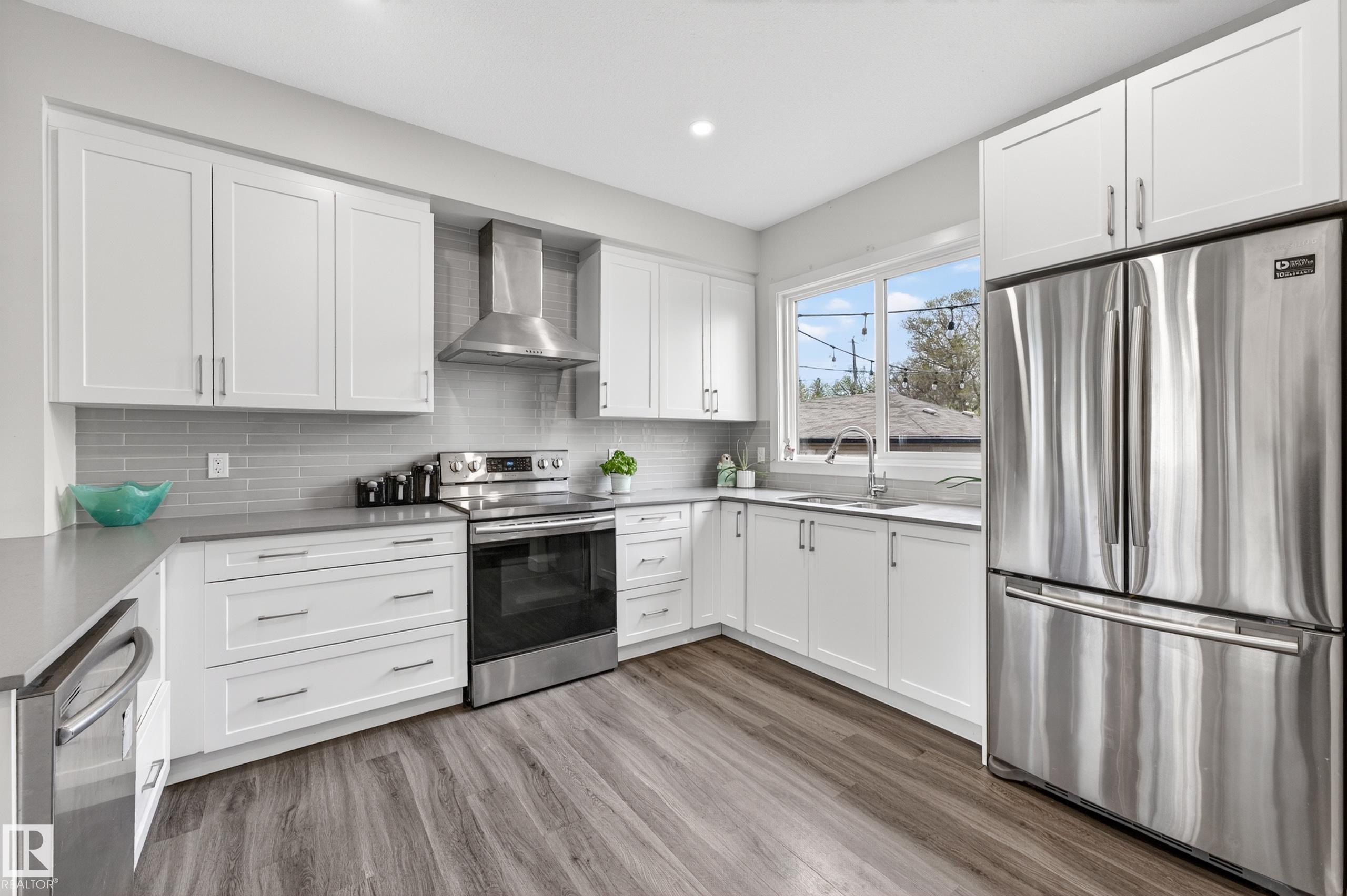 10326 160 Street Nw, Edmonton, AB - Indoor Photo Showing Kitchen With Stainless Steel Kitchen