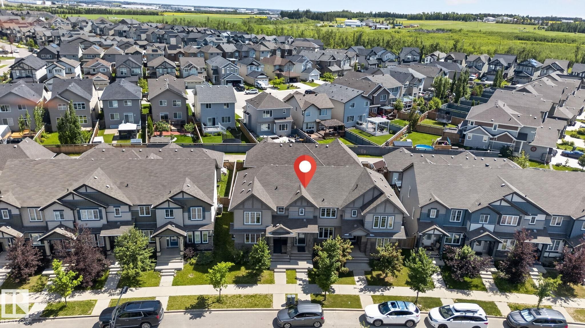Aerial view - 319 Desrochers Boulevard Sw, Edmonton, AB - Outdoor With Facade