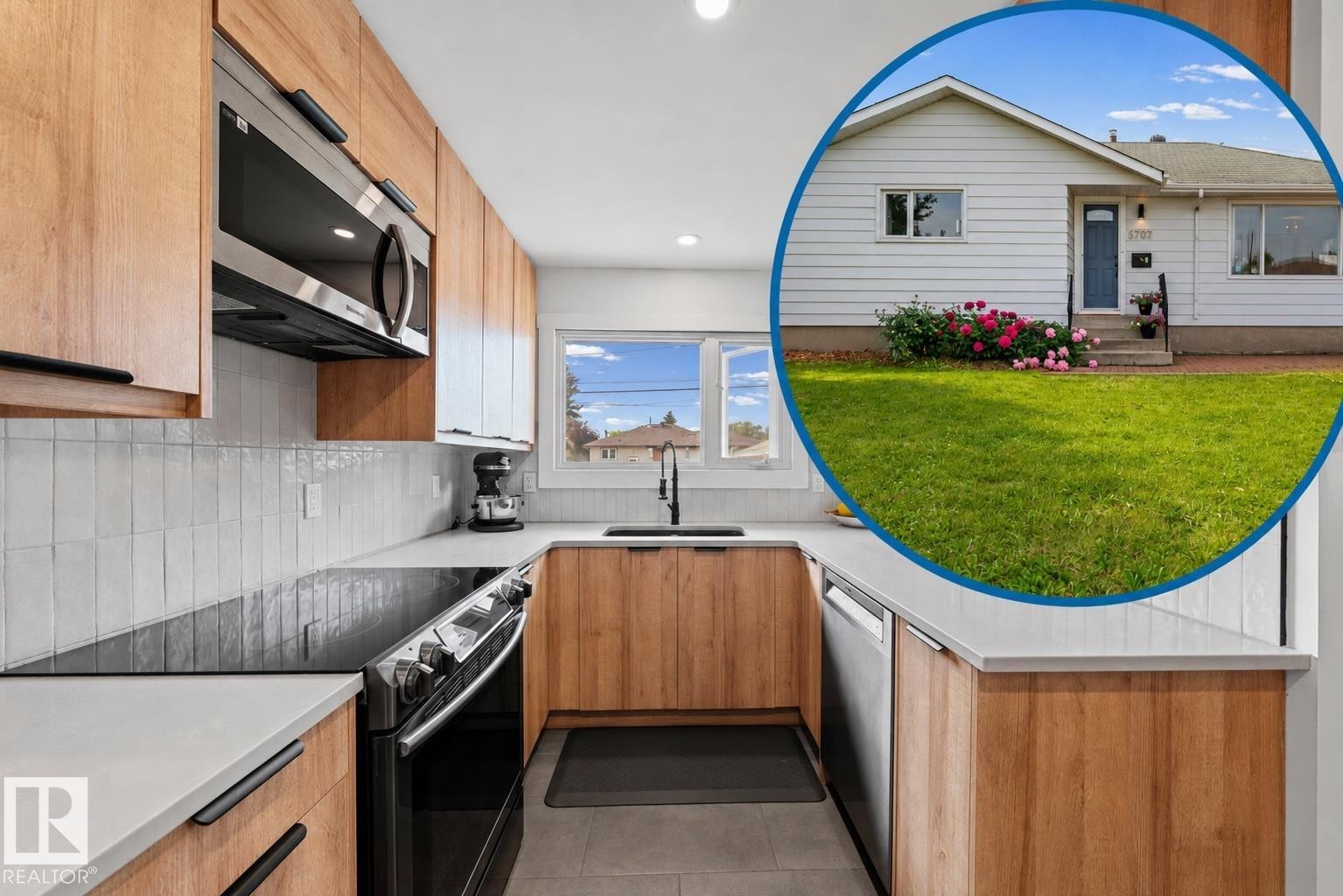5707 95 Avenue Nw, Edmonton, AB - Indoor Photo Showing Kitchen